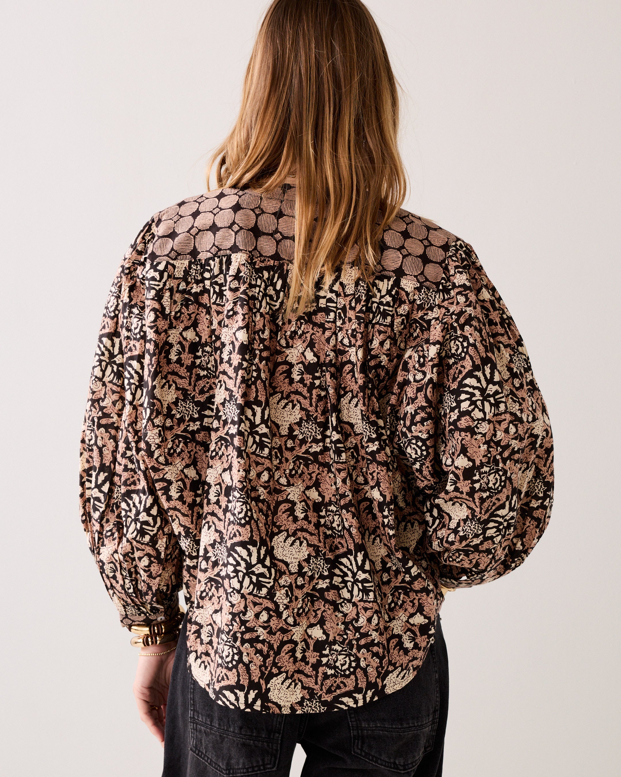 Blouse with block prints