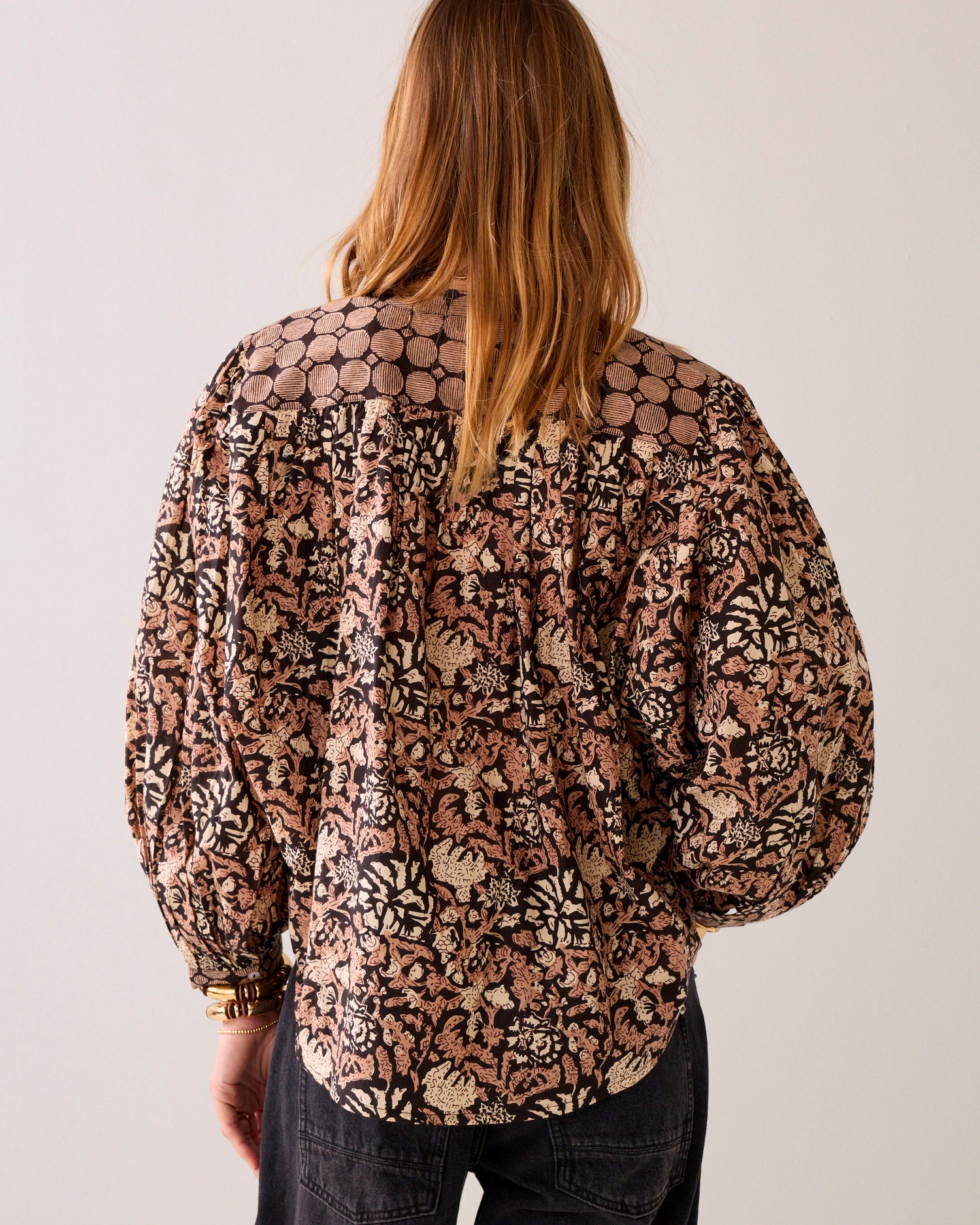 Chemisier à impressions en bloc