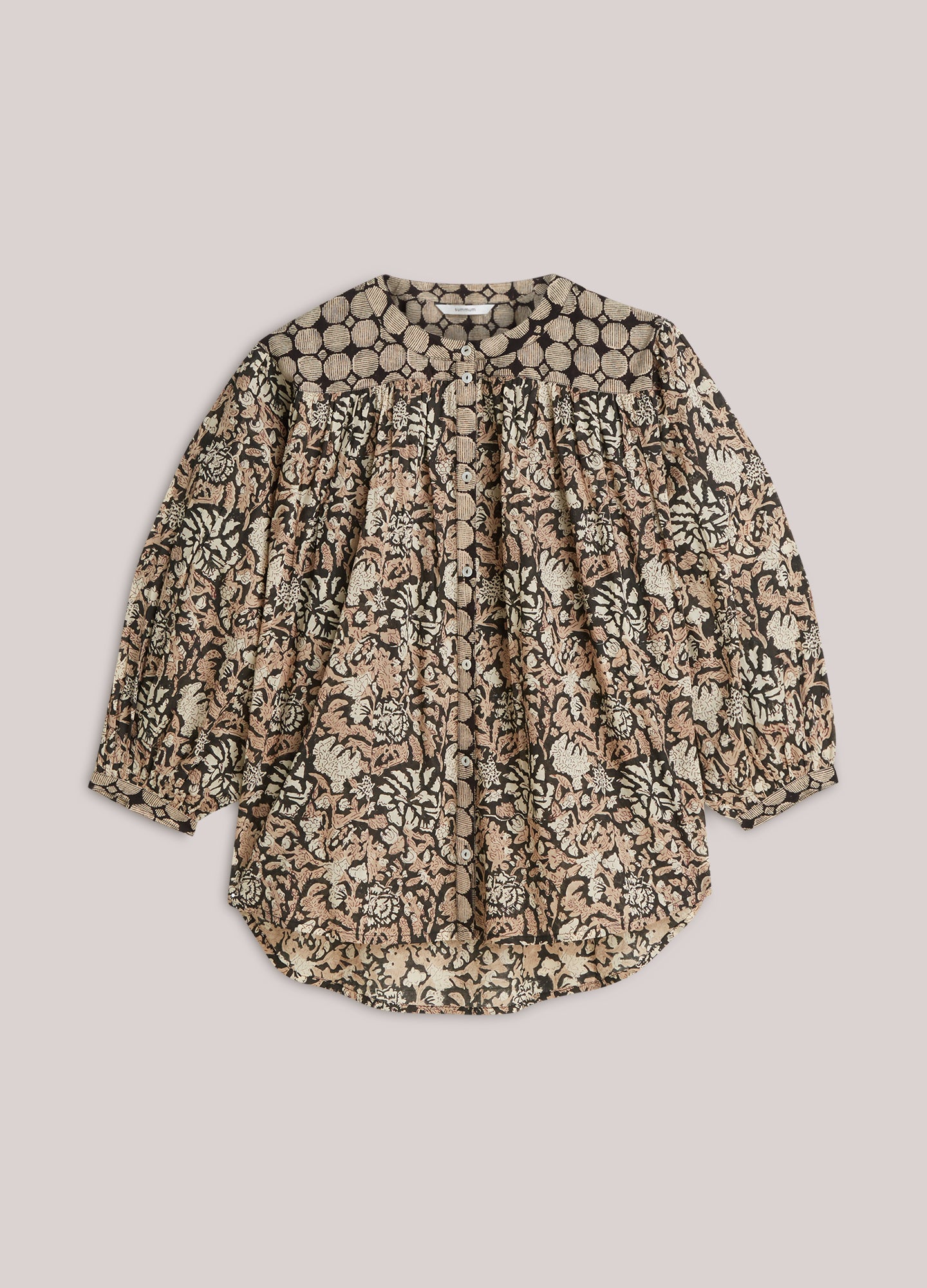 Bluse mit Blockprints