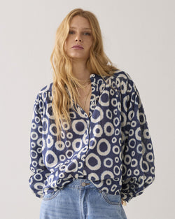 Blouse met vleermuismouw