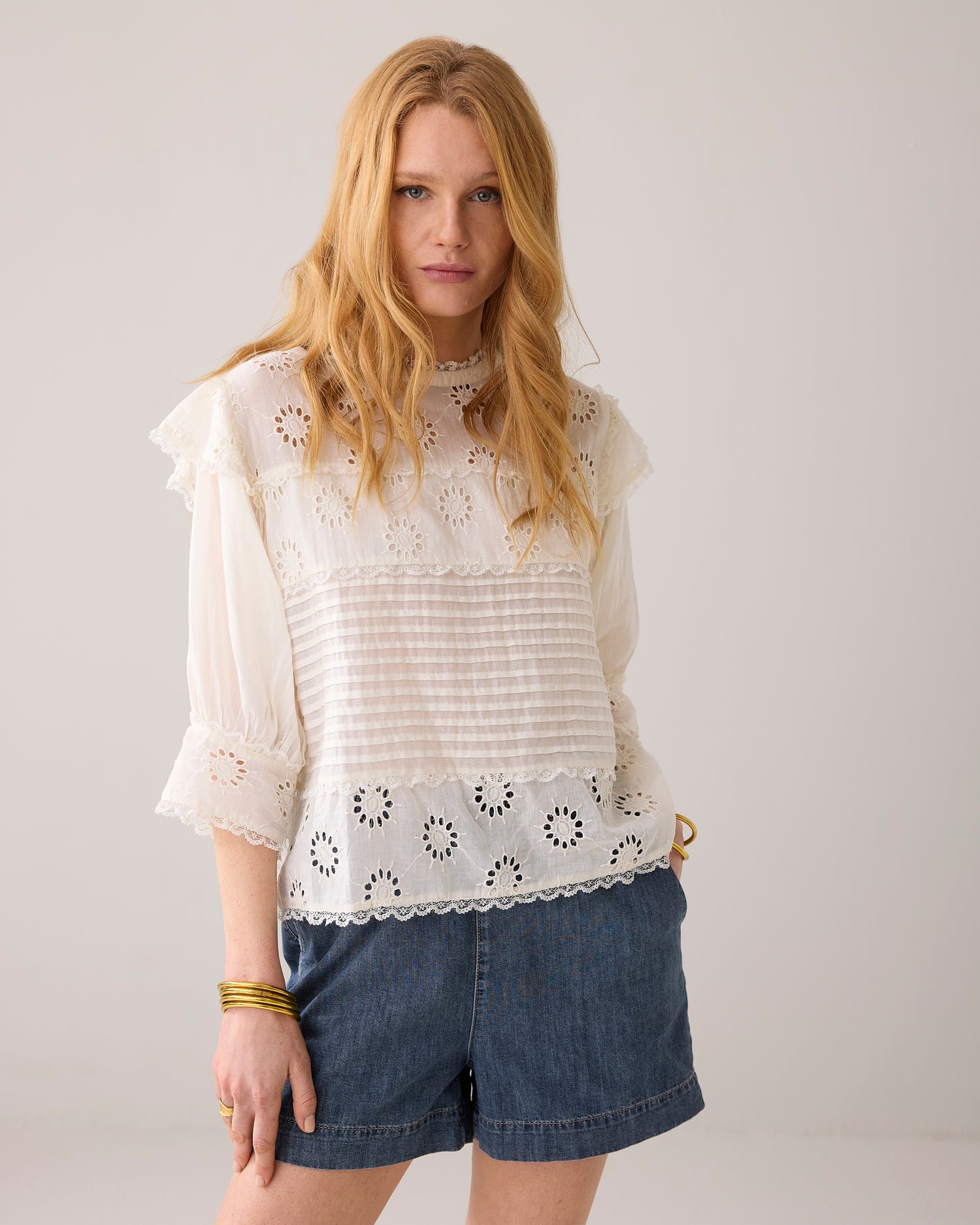 English embroidery top