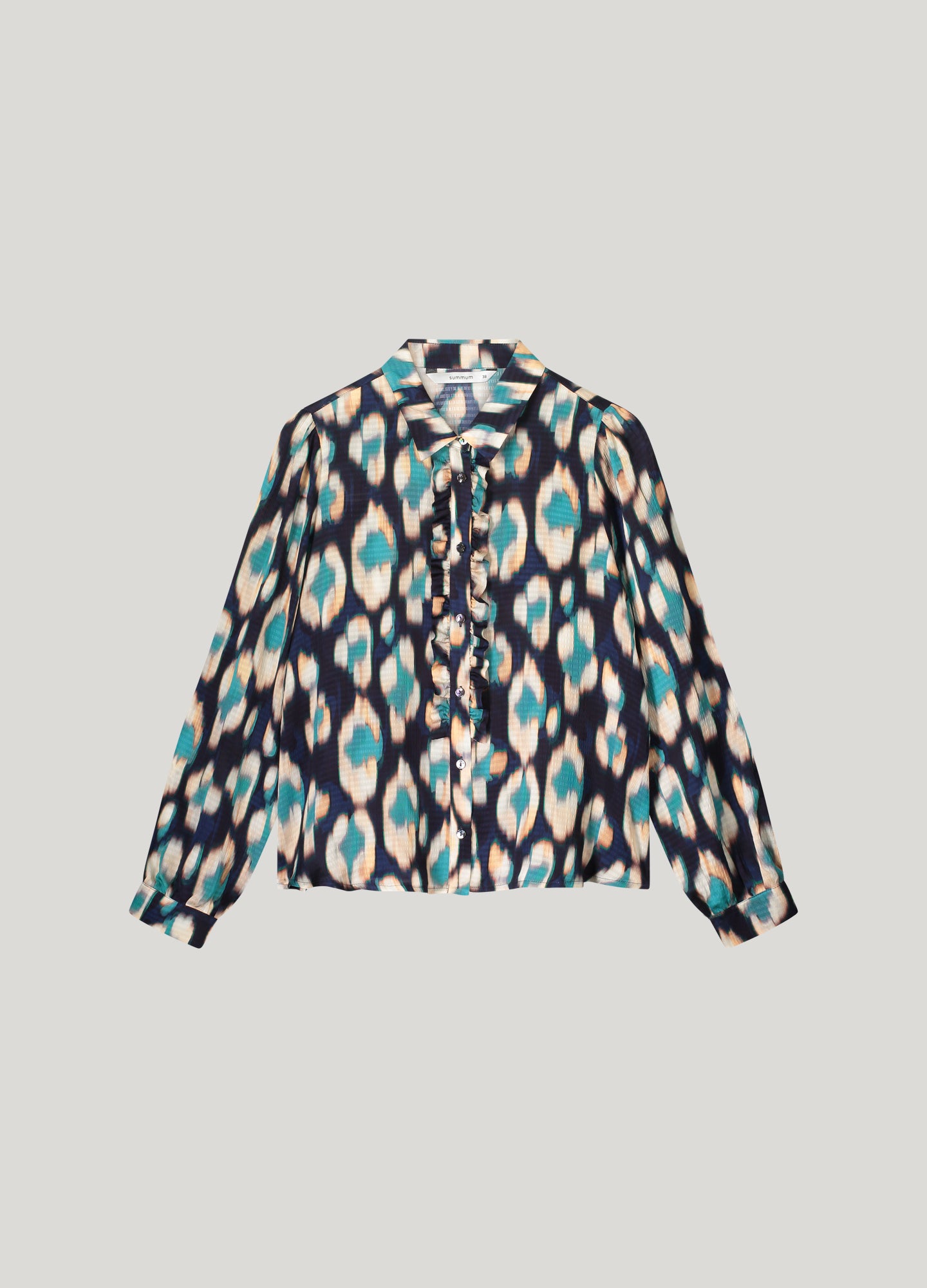 Ikat blouse met ruches