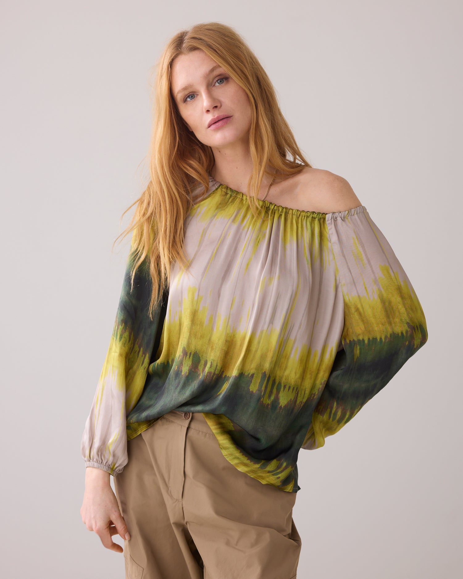 Top tie dye van Ecovero-stof