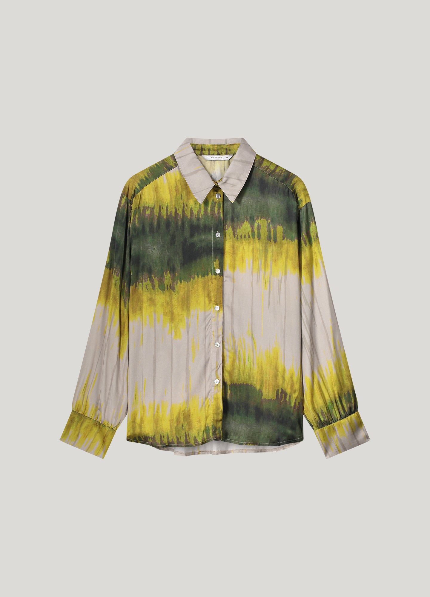 Overhemdblouse tie dye van Ecovero-stof