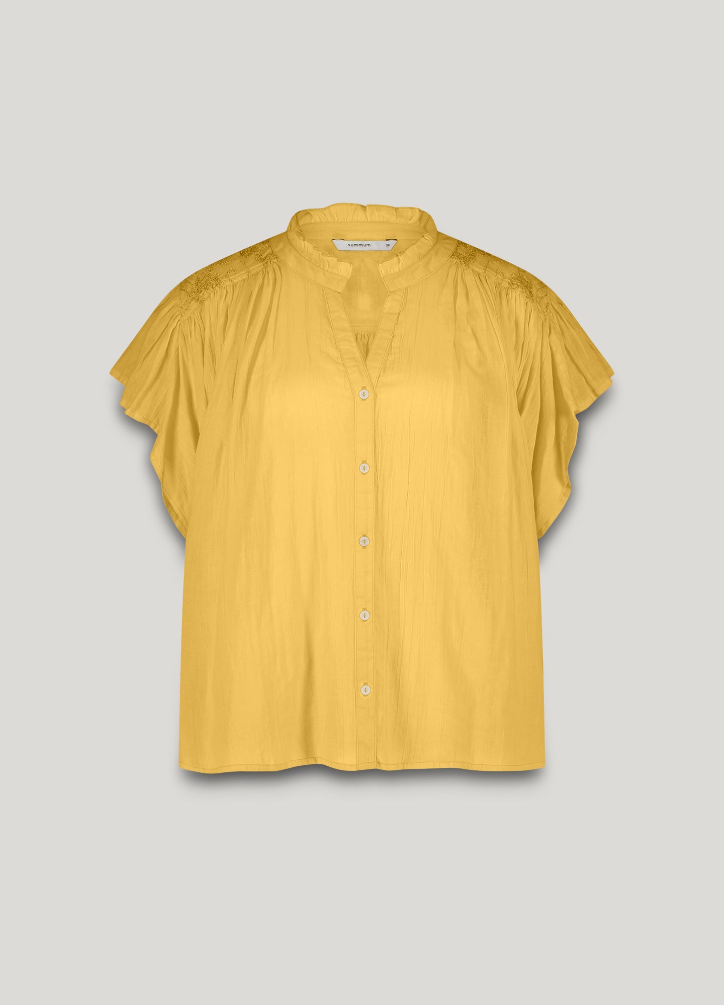 Bluse mit Volantärmeln