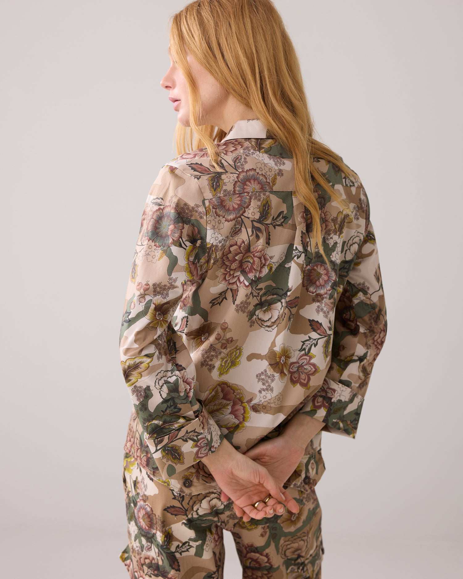 Camouflage shirt blouse