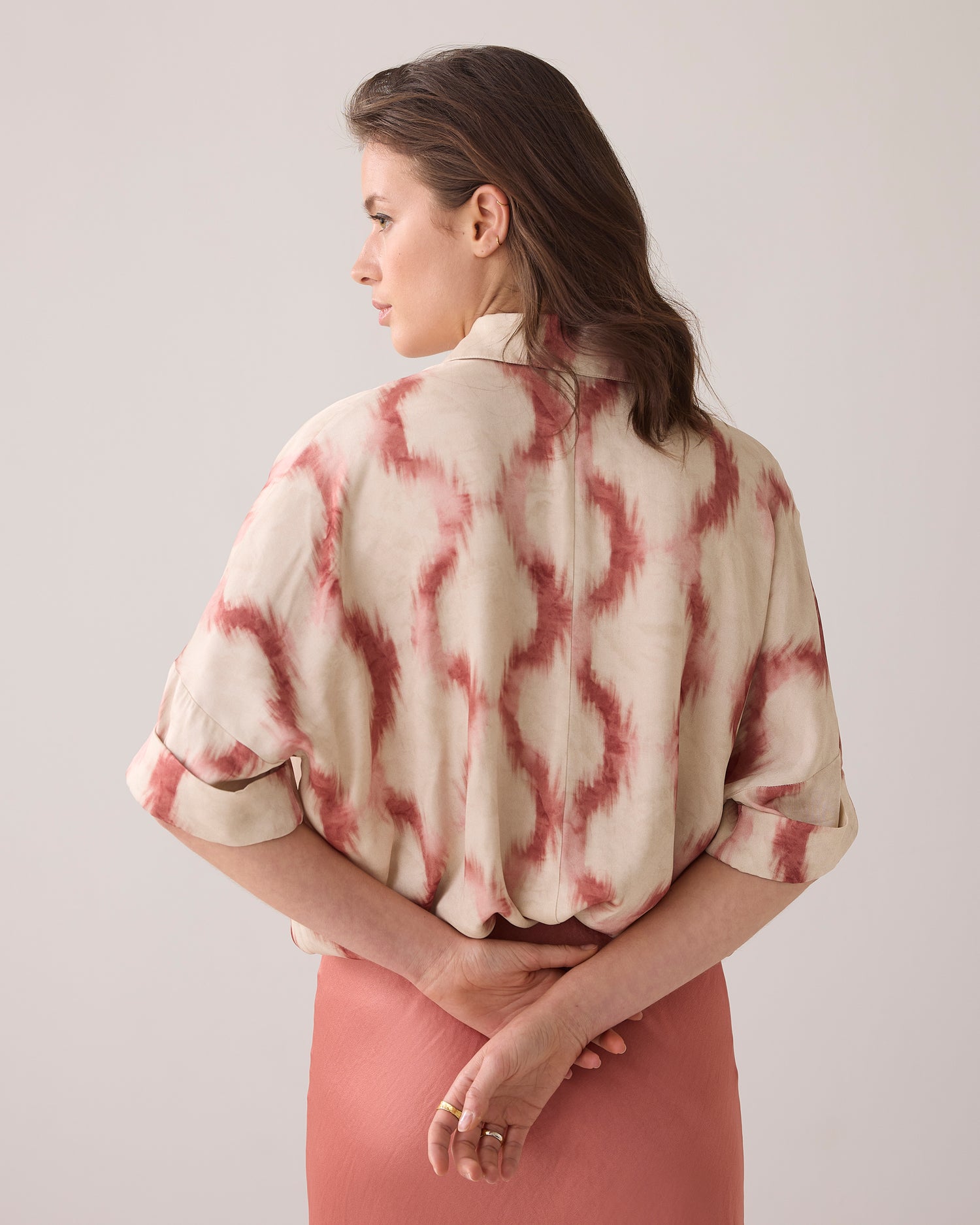 Top with polo collar