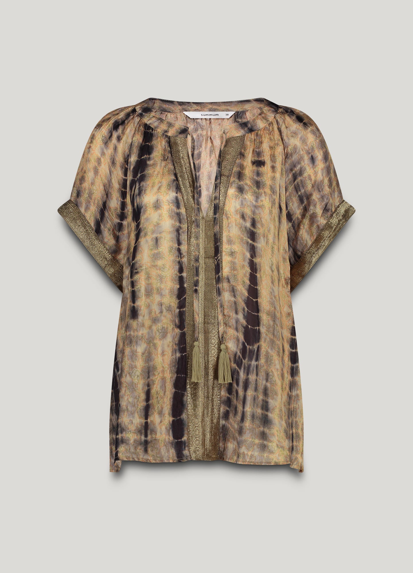 Lockere Bluse Tie-Dye