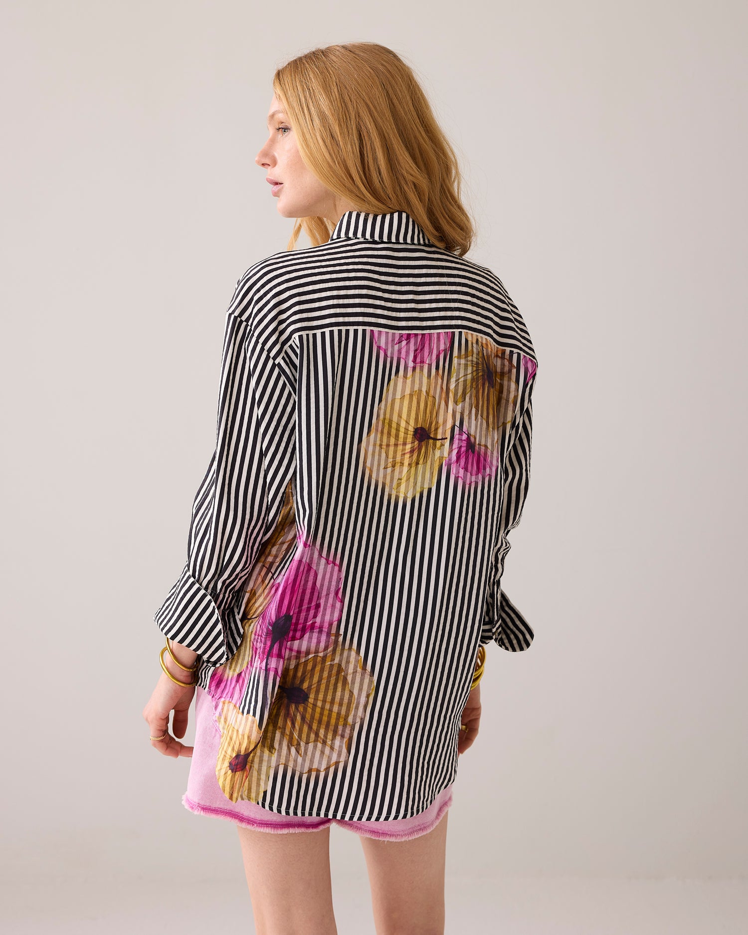 Hemdbluse mit Blume