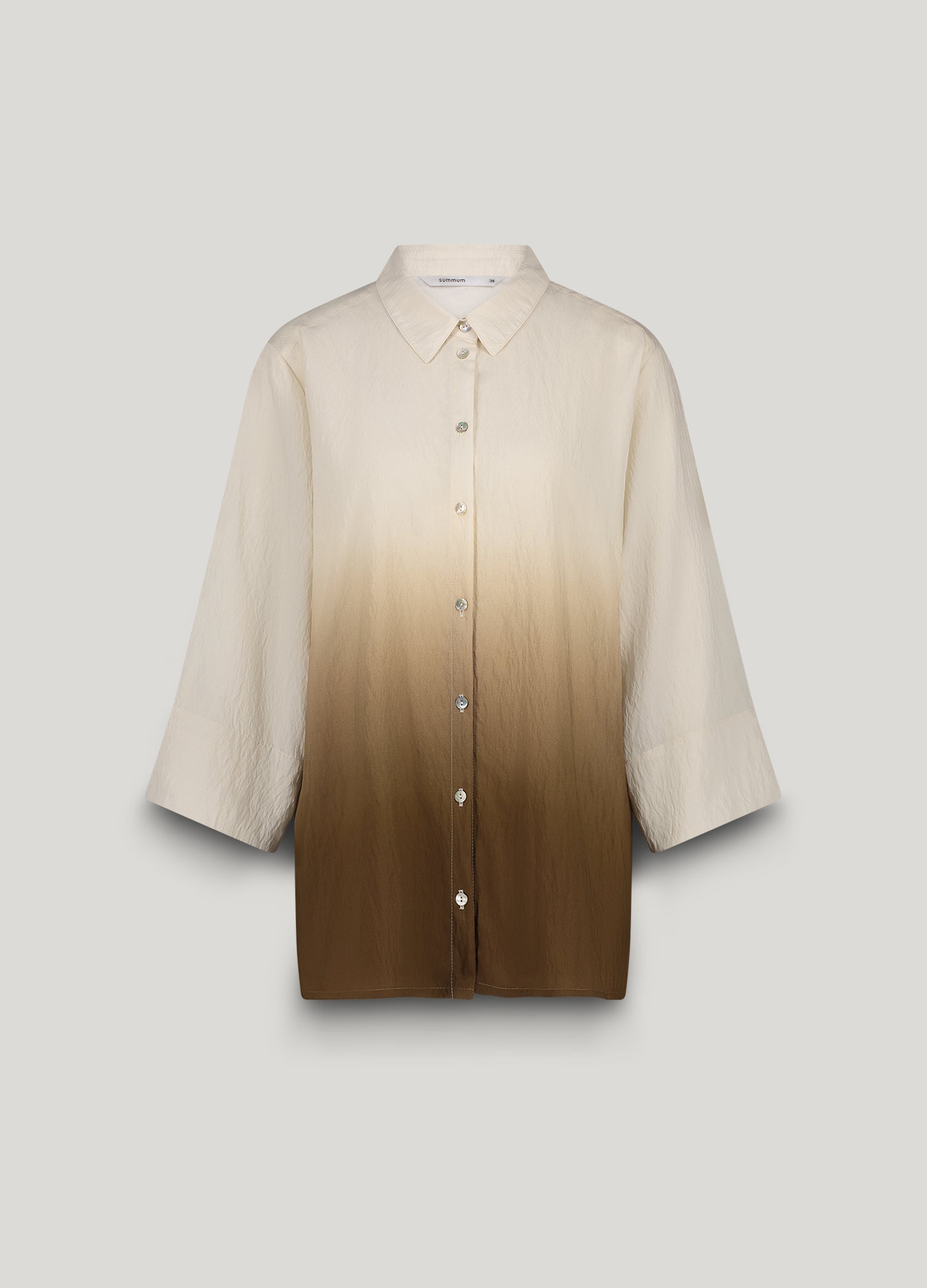 Dip-dye blouse with print