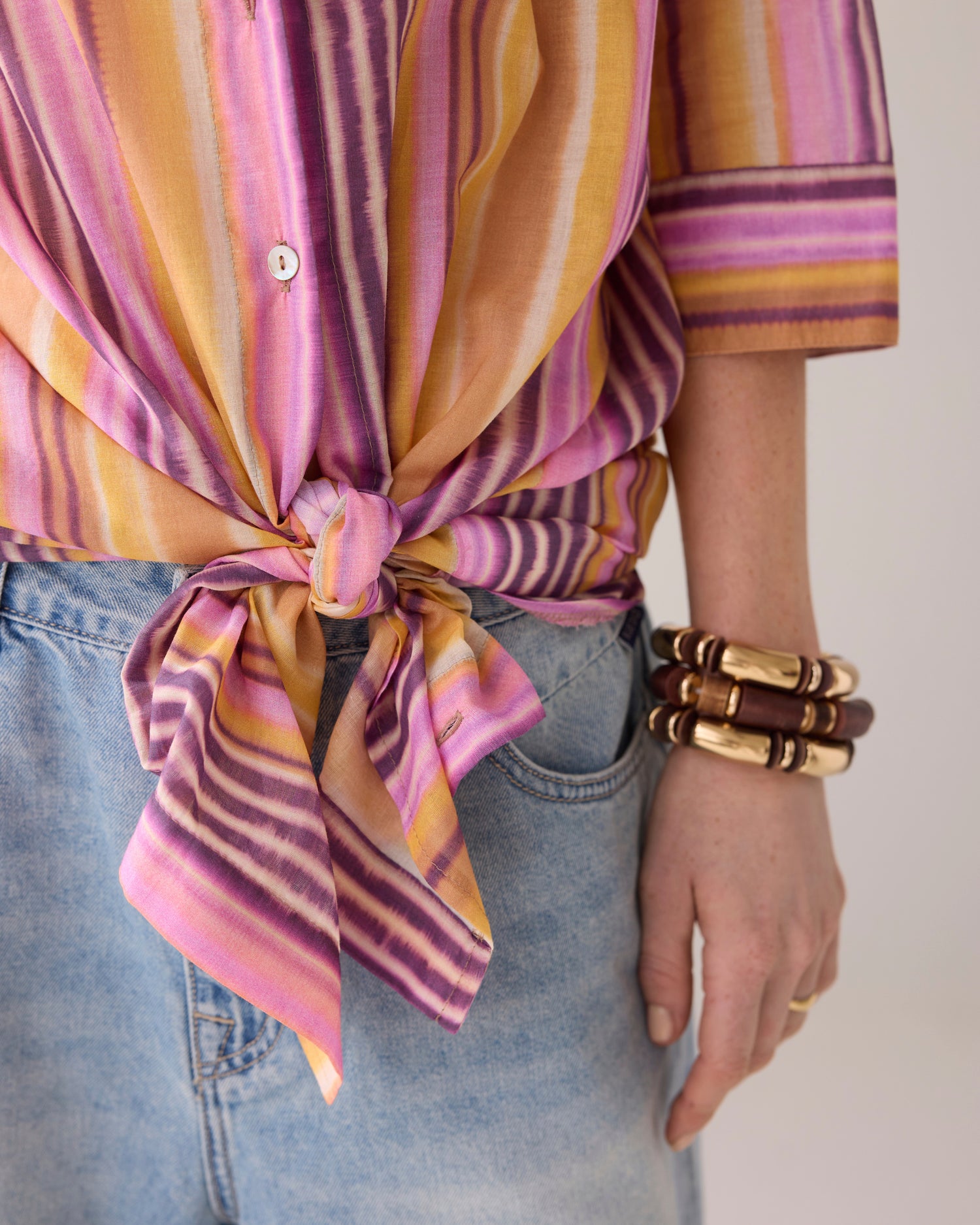 Striped shirt blouse