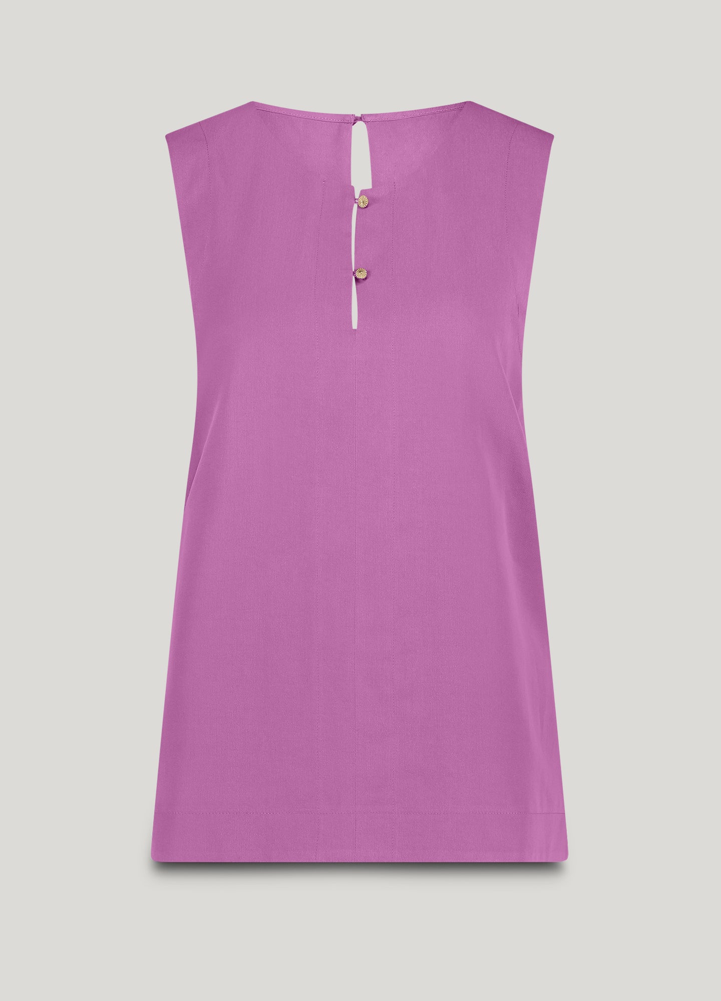 Sleeveless top with pleated detail