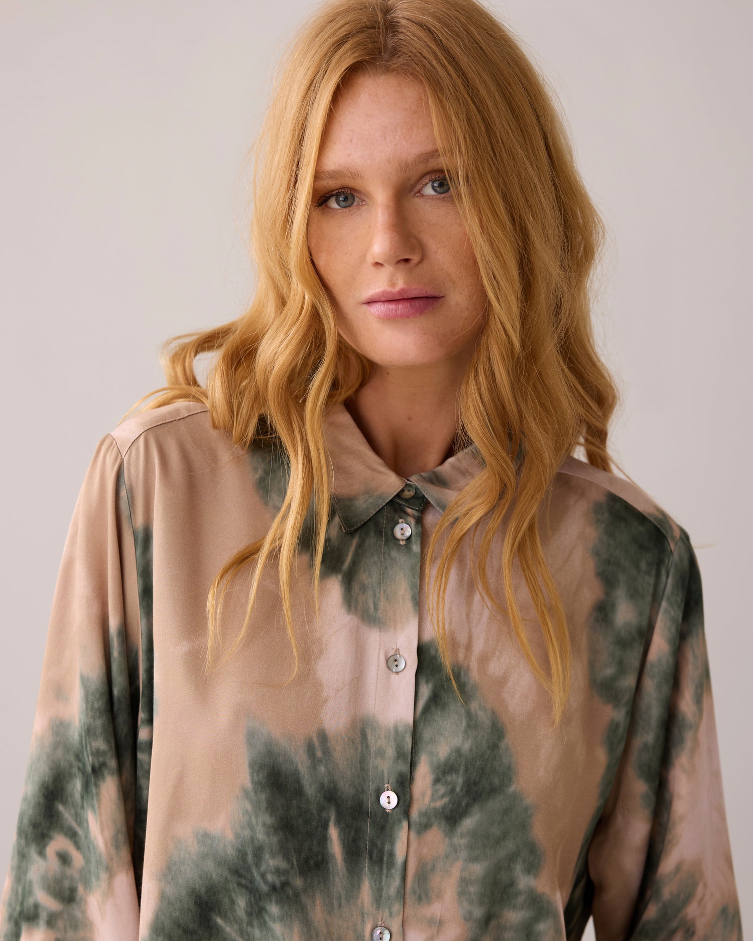 Hemdbluse Tie-Dye Ecovero