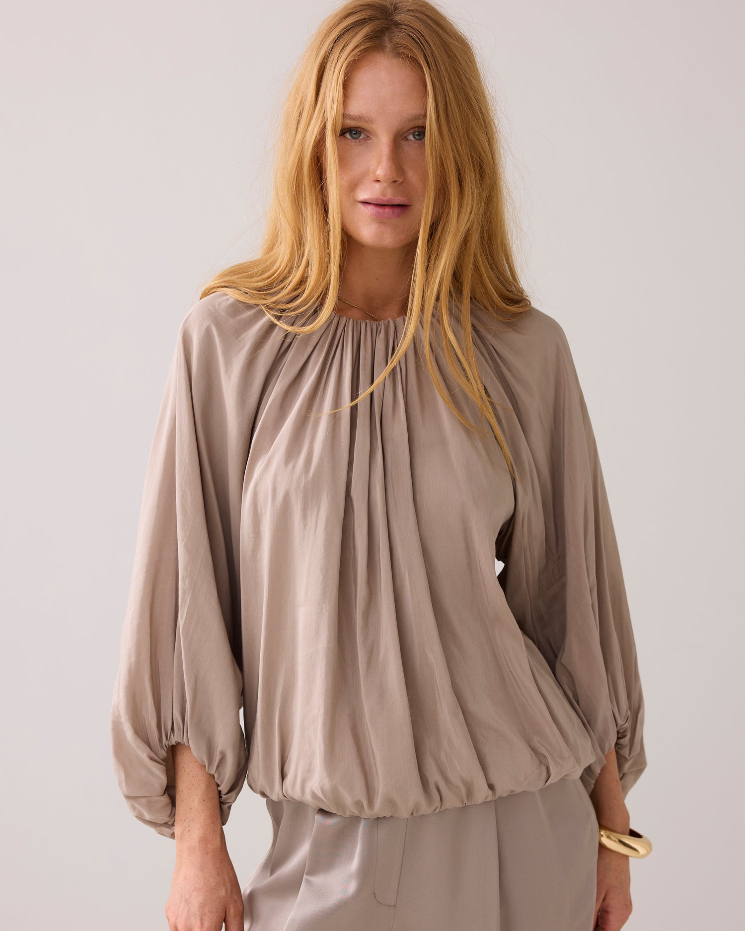 Shiny boxy top