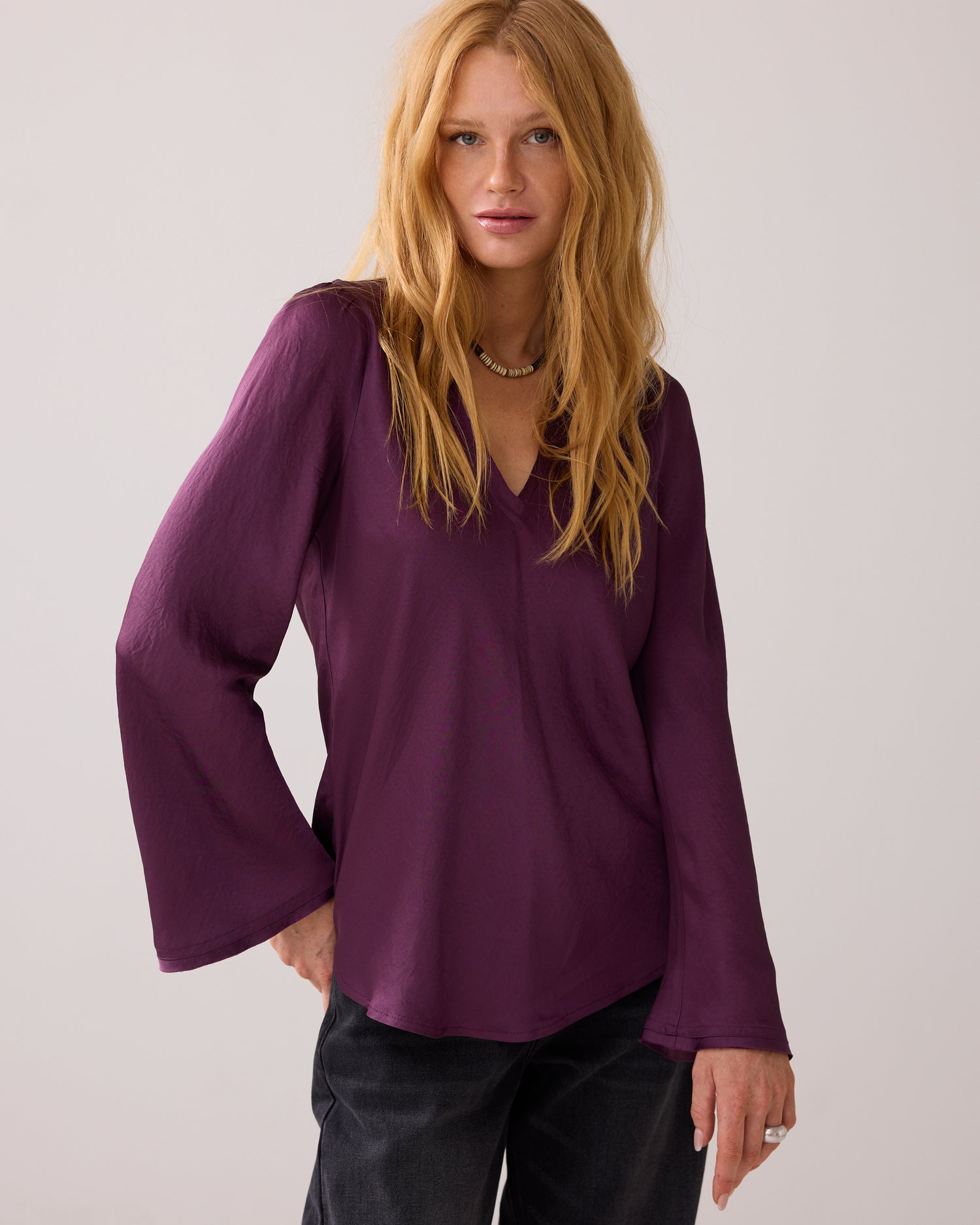 Tailored shiny top