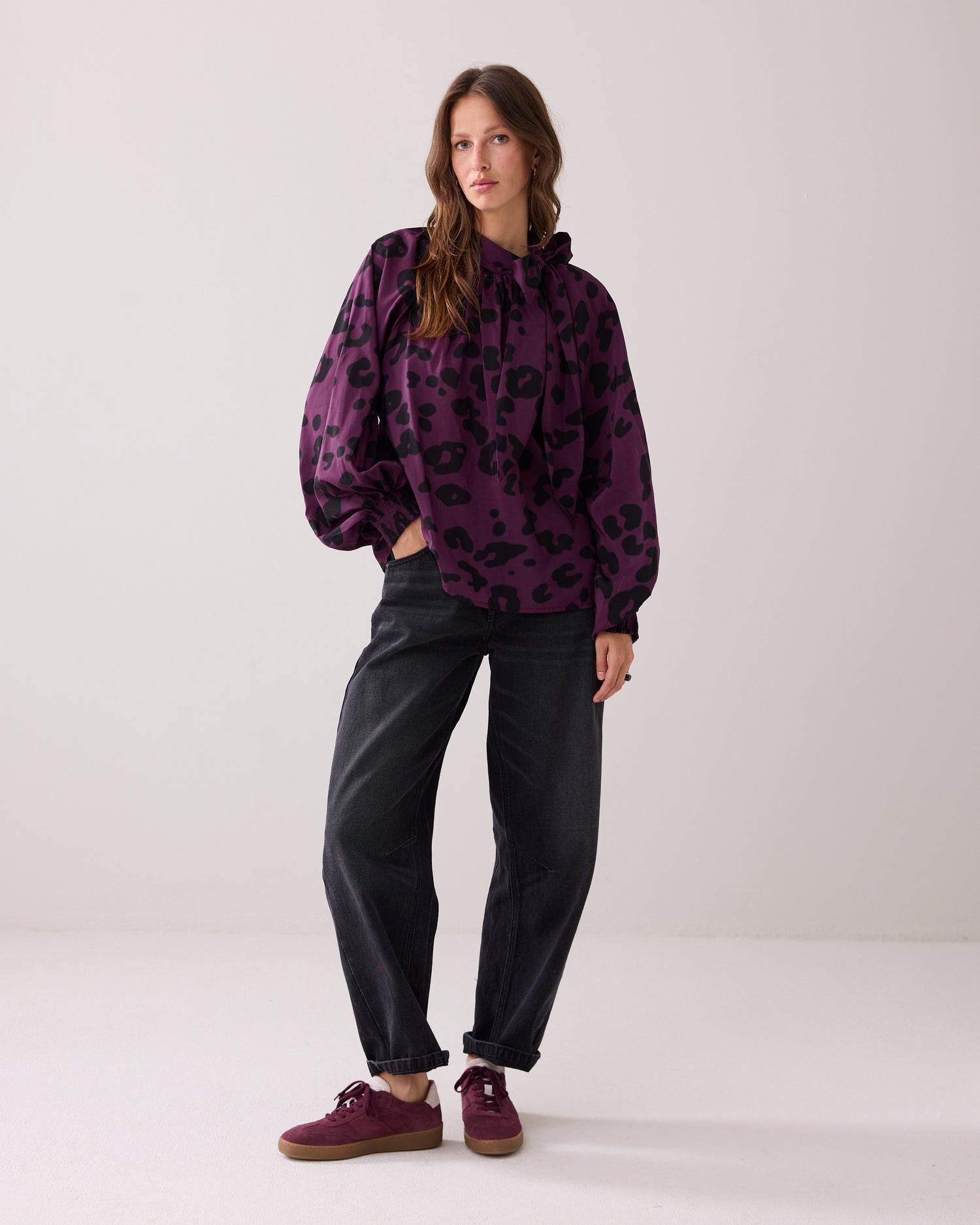 Bowtie top with print