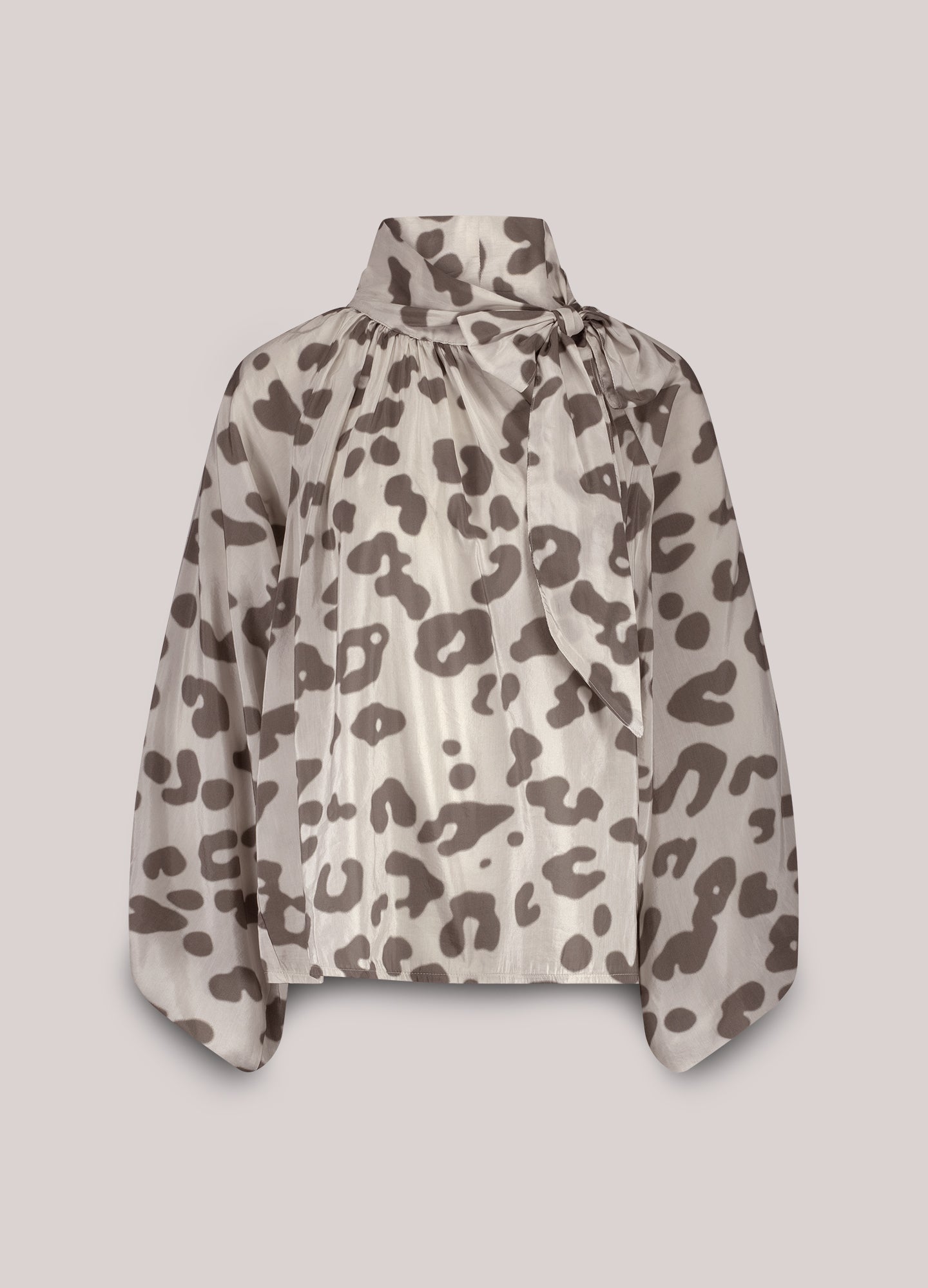 Bowtie top met print