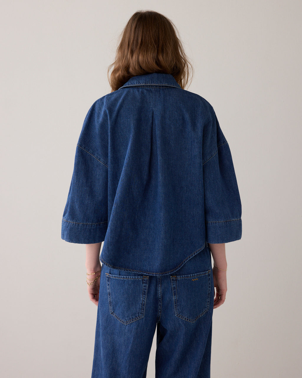 Kimonoblouse denim