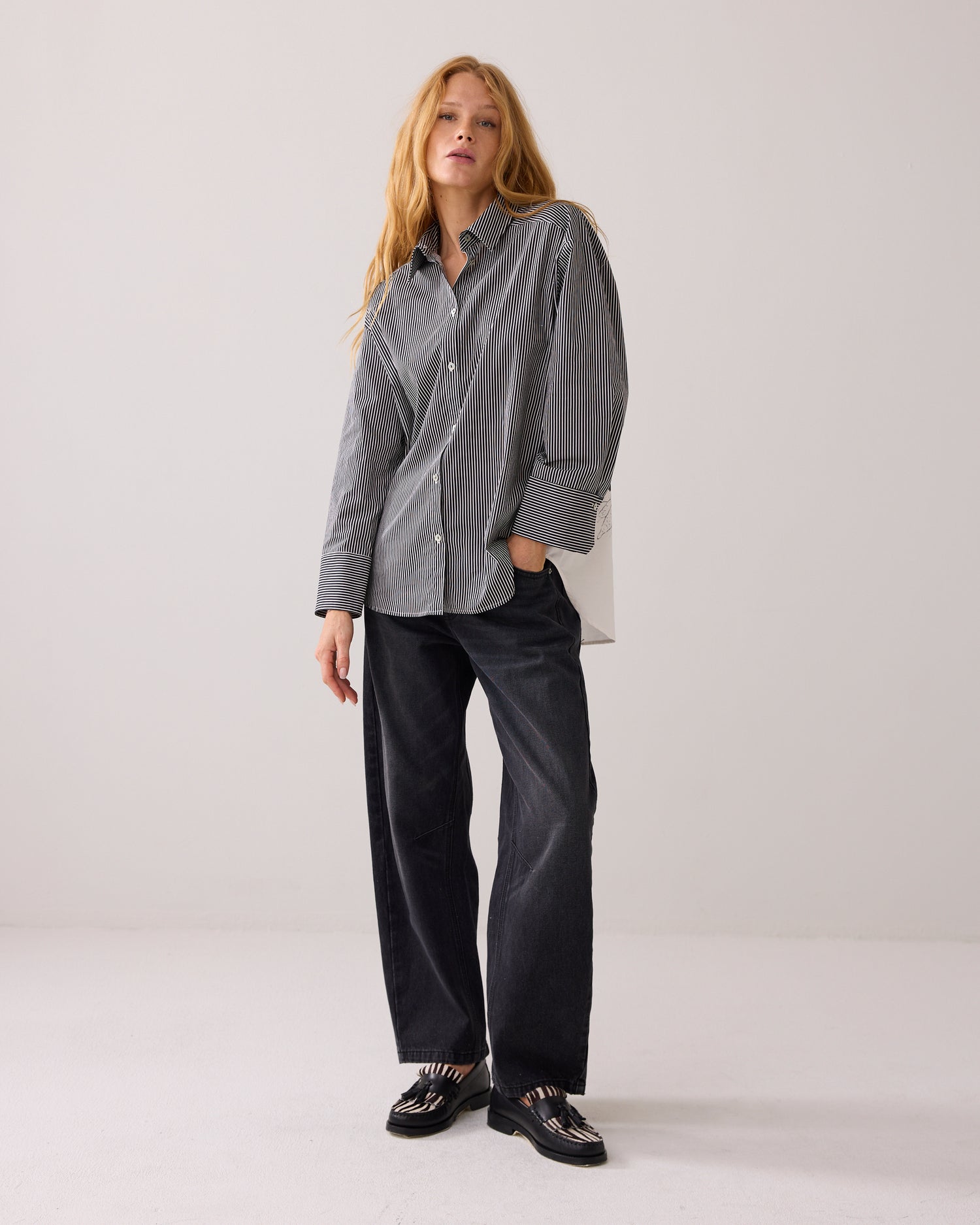 Overhemdblouse printmix