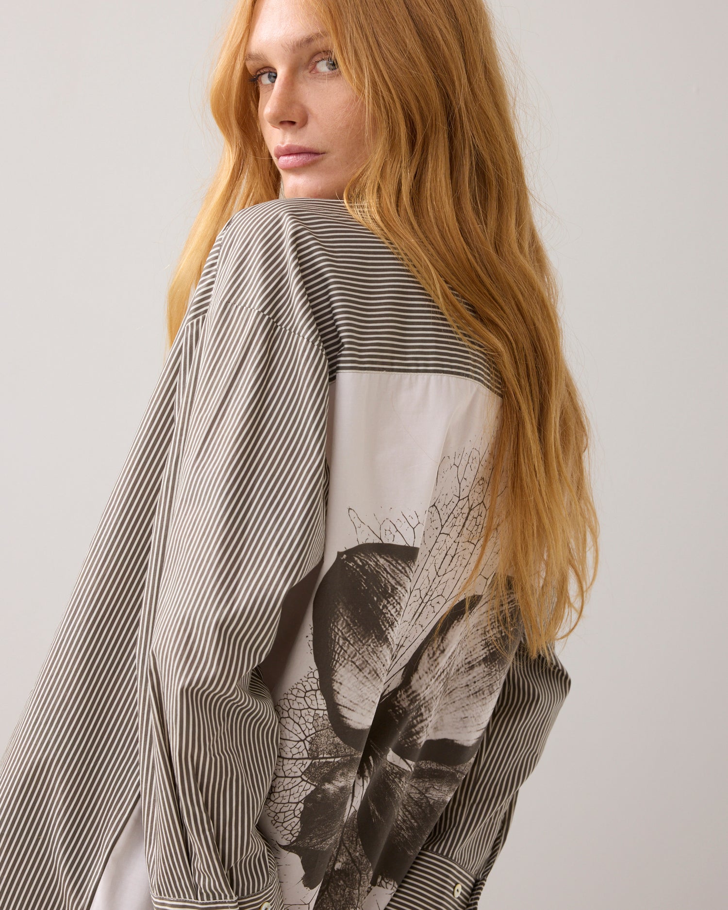 Overhemdblouse printmix