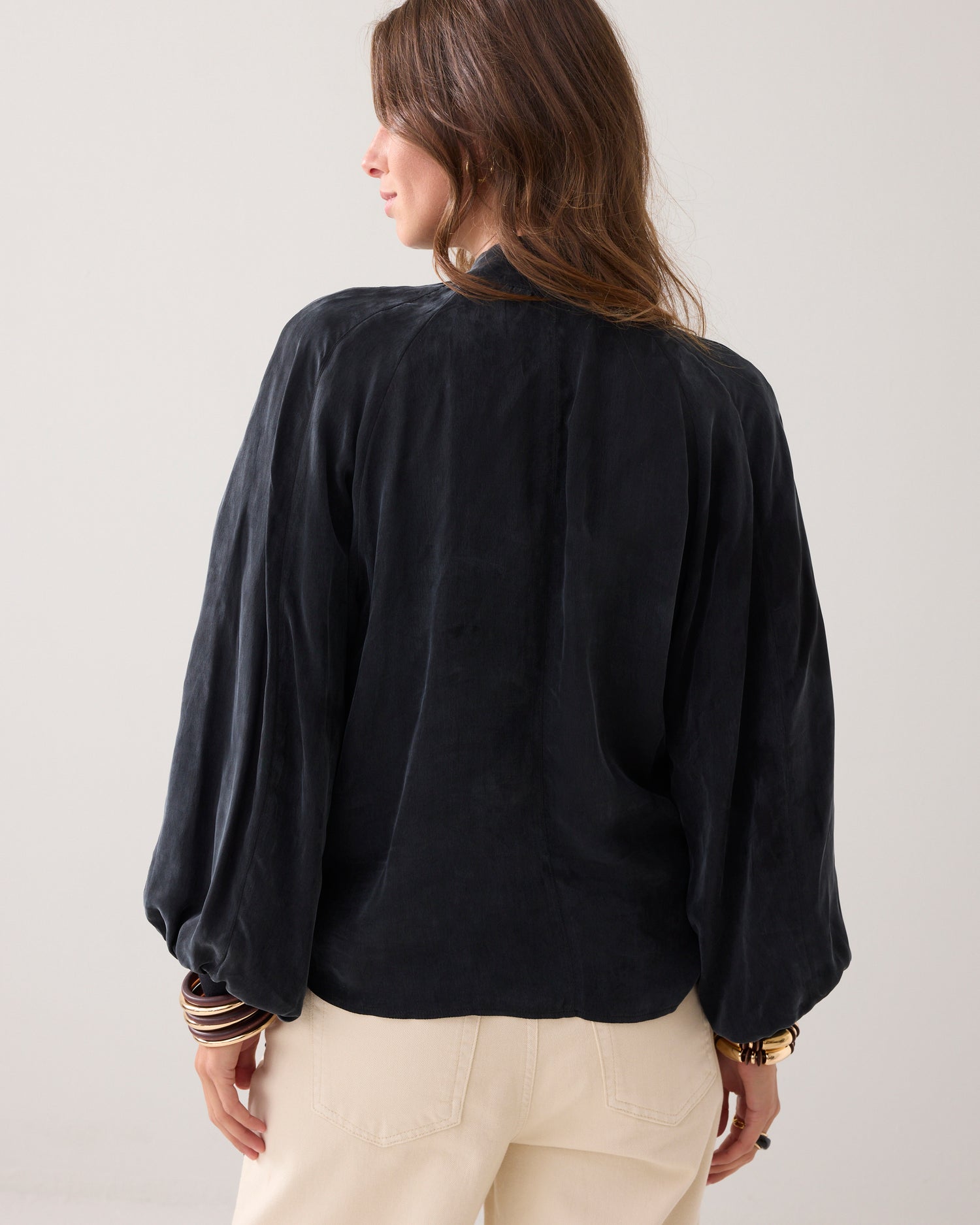 Wijde bowtie top