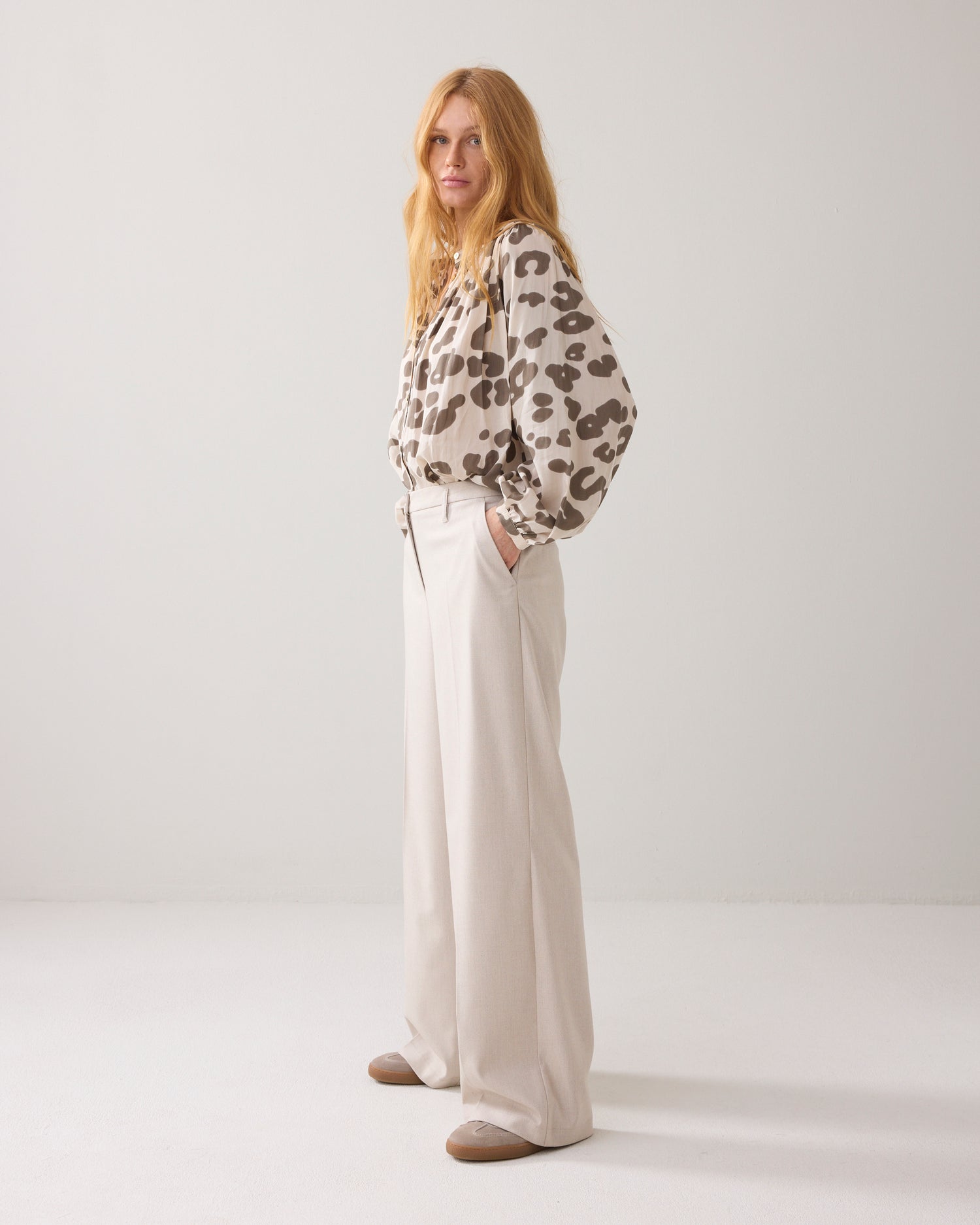 Luchtige wijde blouse