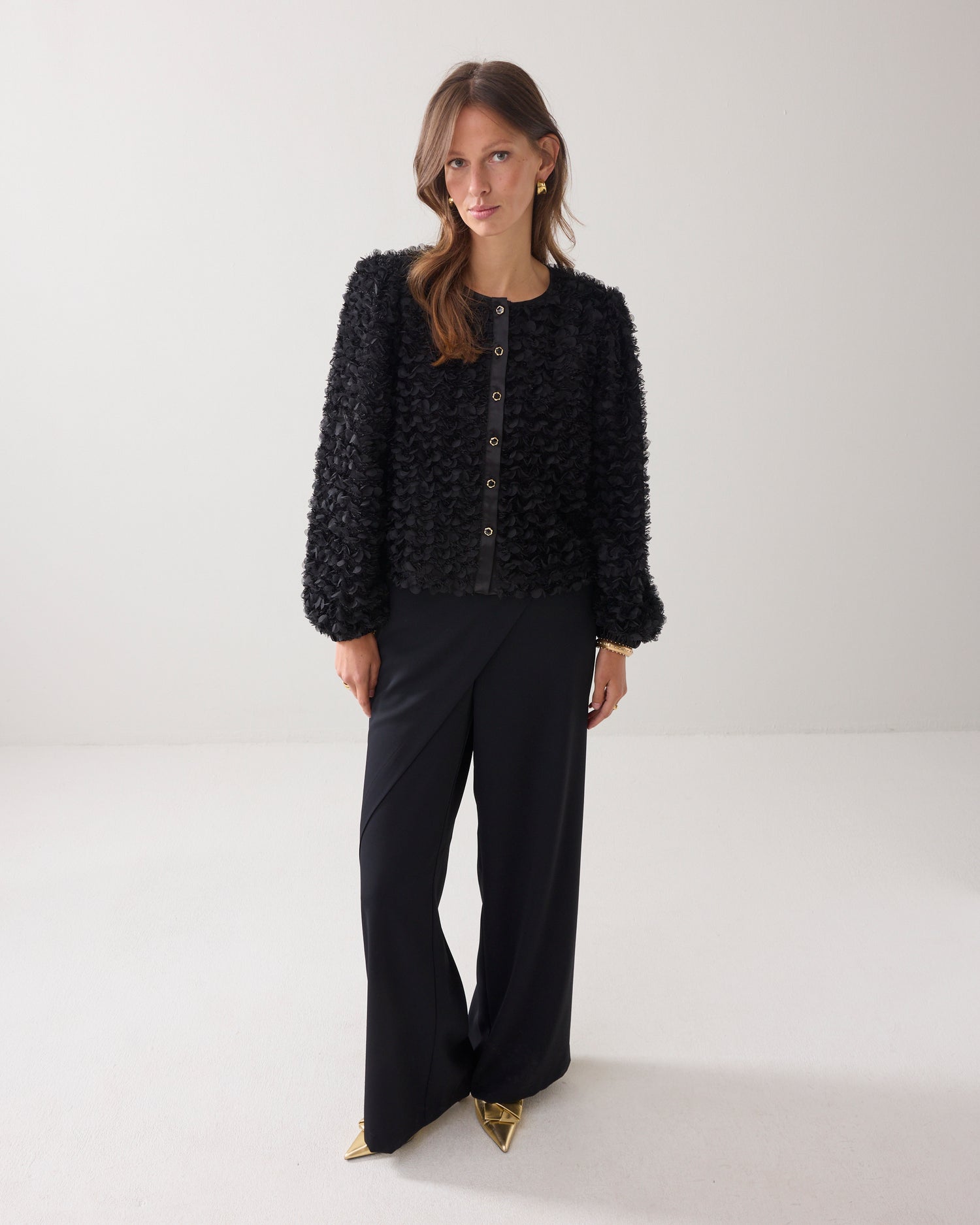 Fluffy boxy Jacke