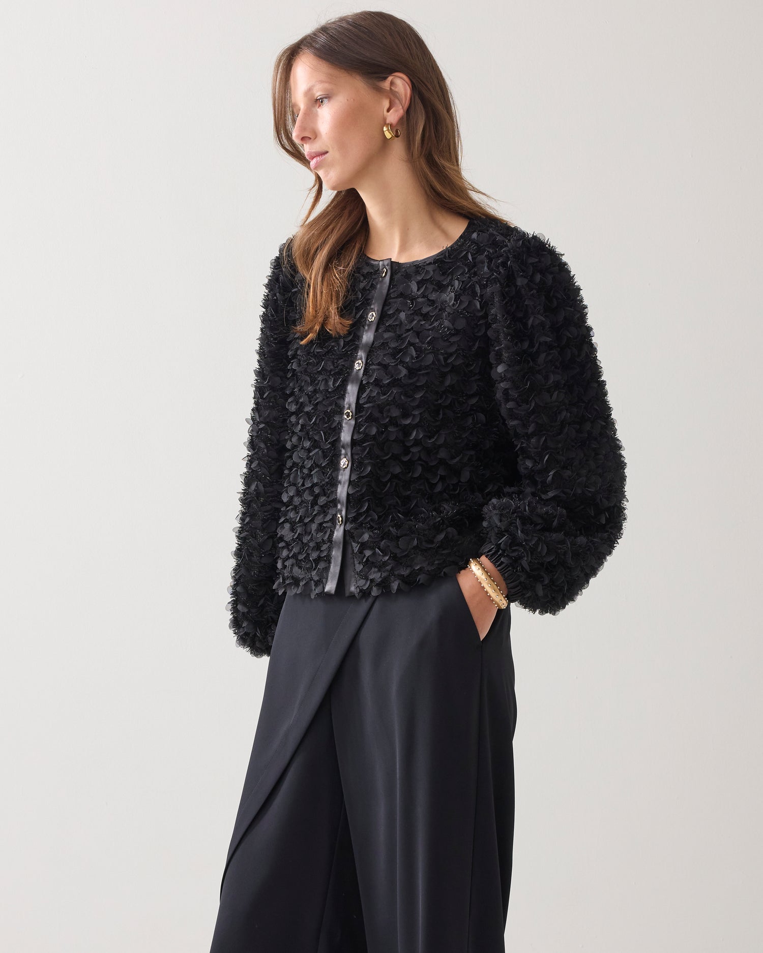 Fluffy boxy Jacke