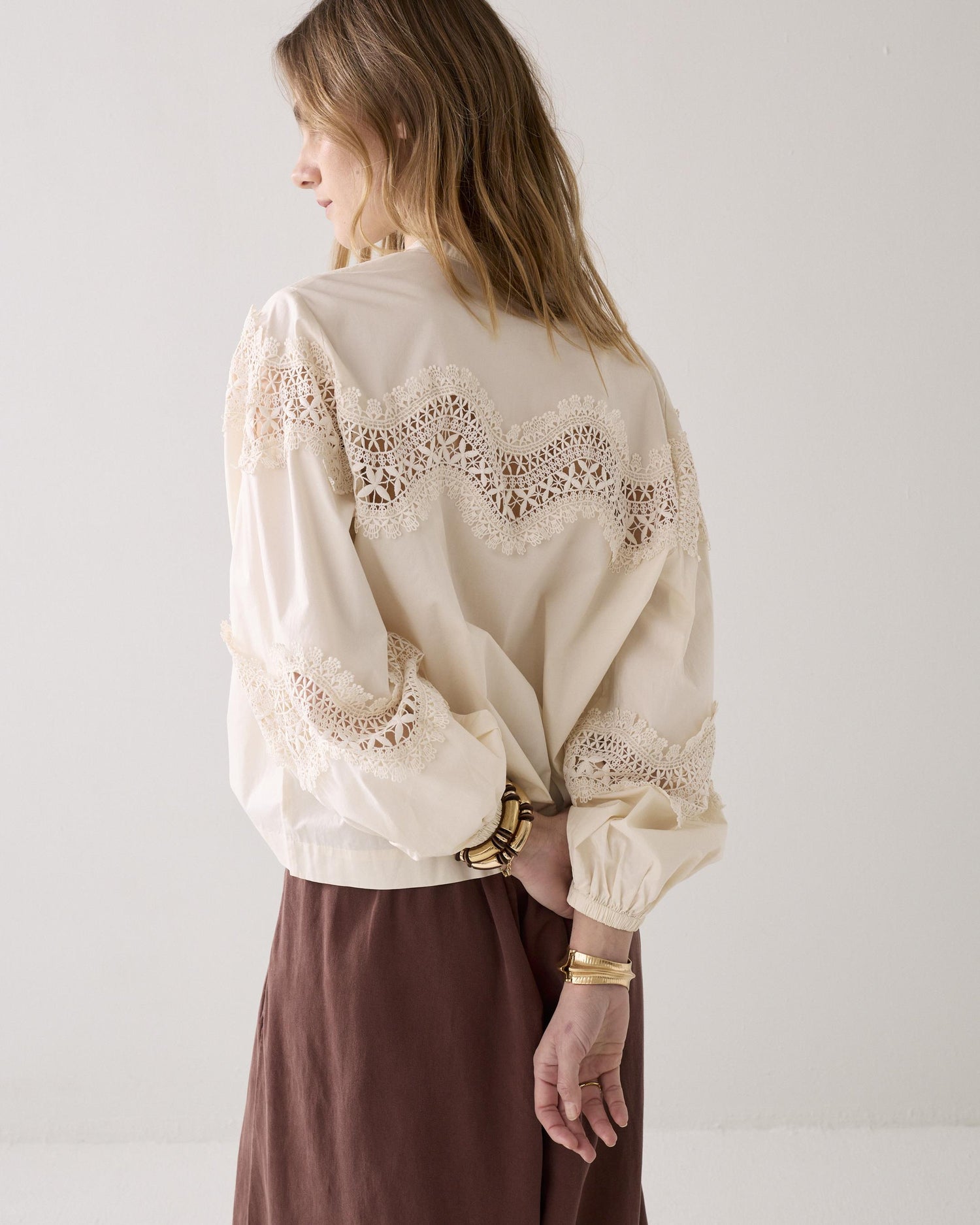 Chemisier boxy en popeline crispy