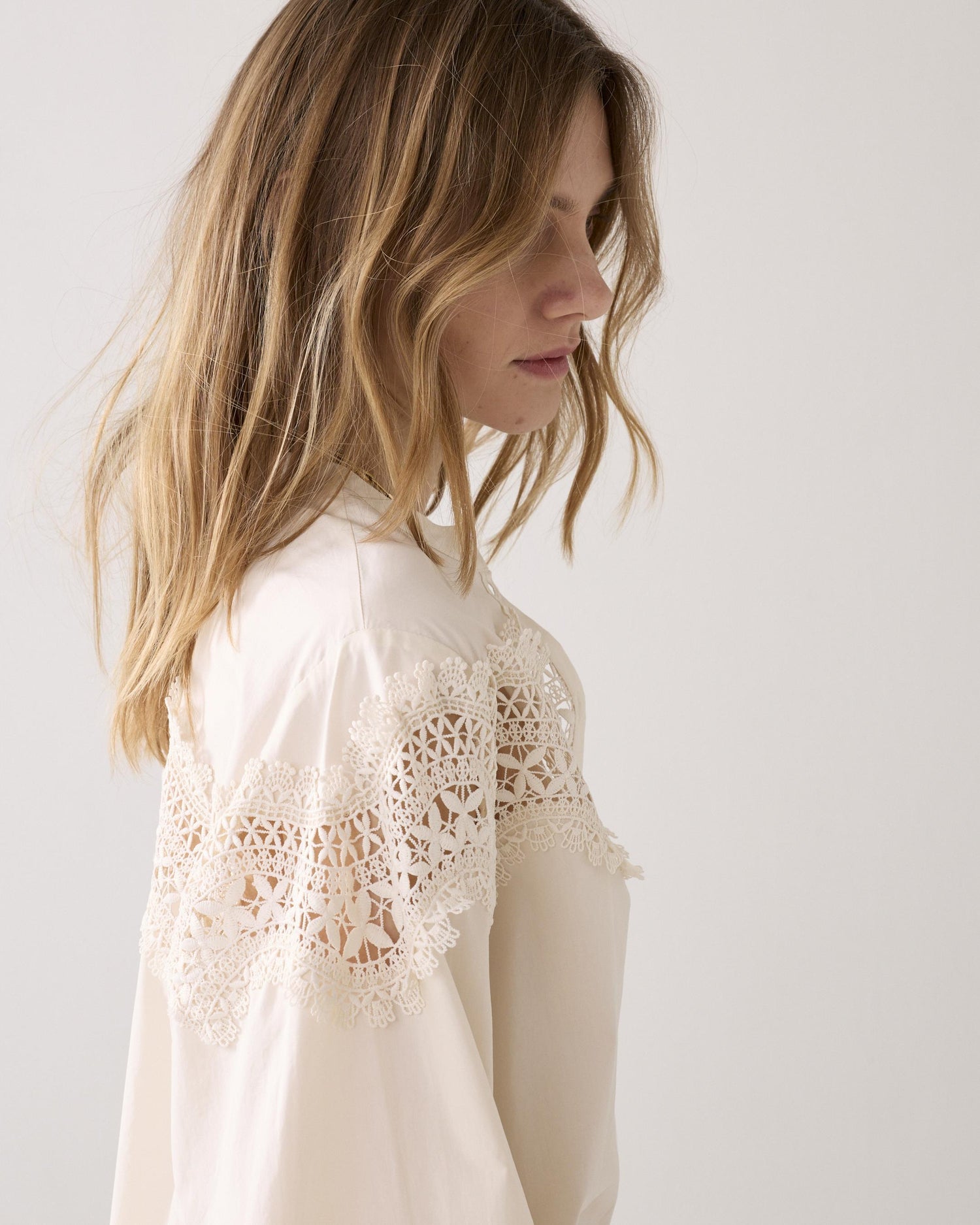 Chemisier boxy en popeline crispy