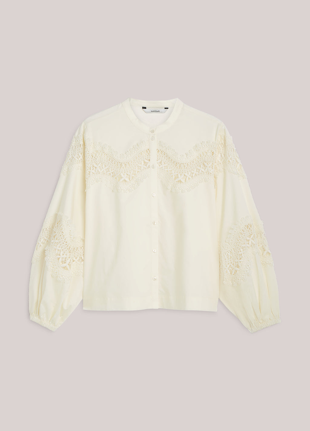 Boxy blouse crispy poplin