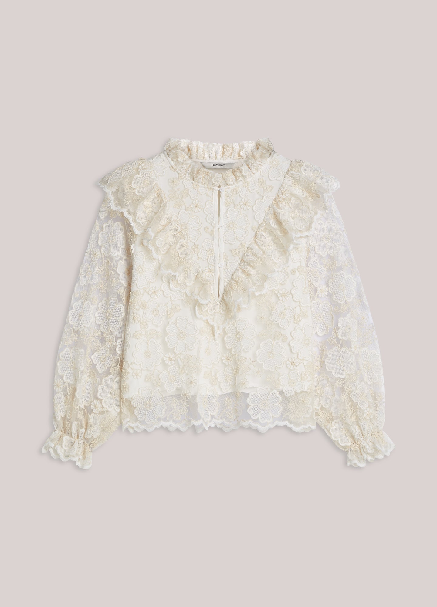 Victoriaanse top van kant