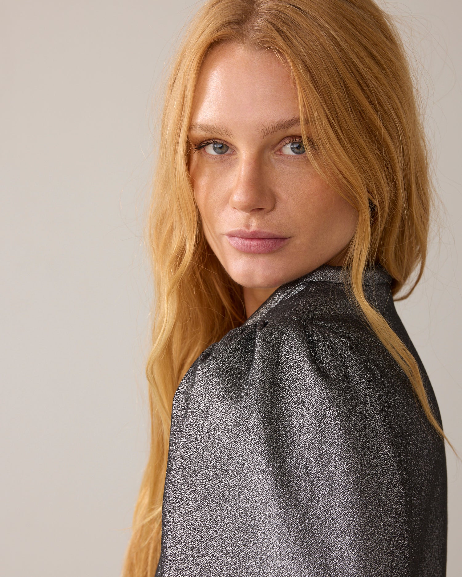 Glittertop met ritssluiting