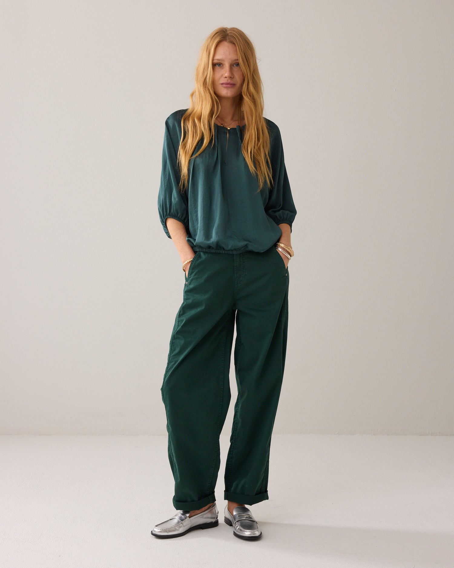 Reversible silky top