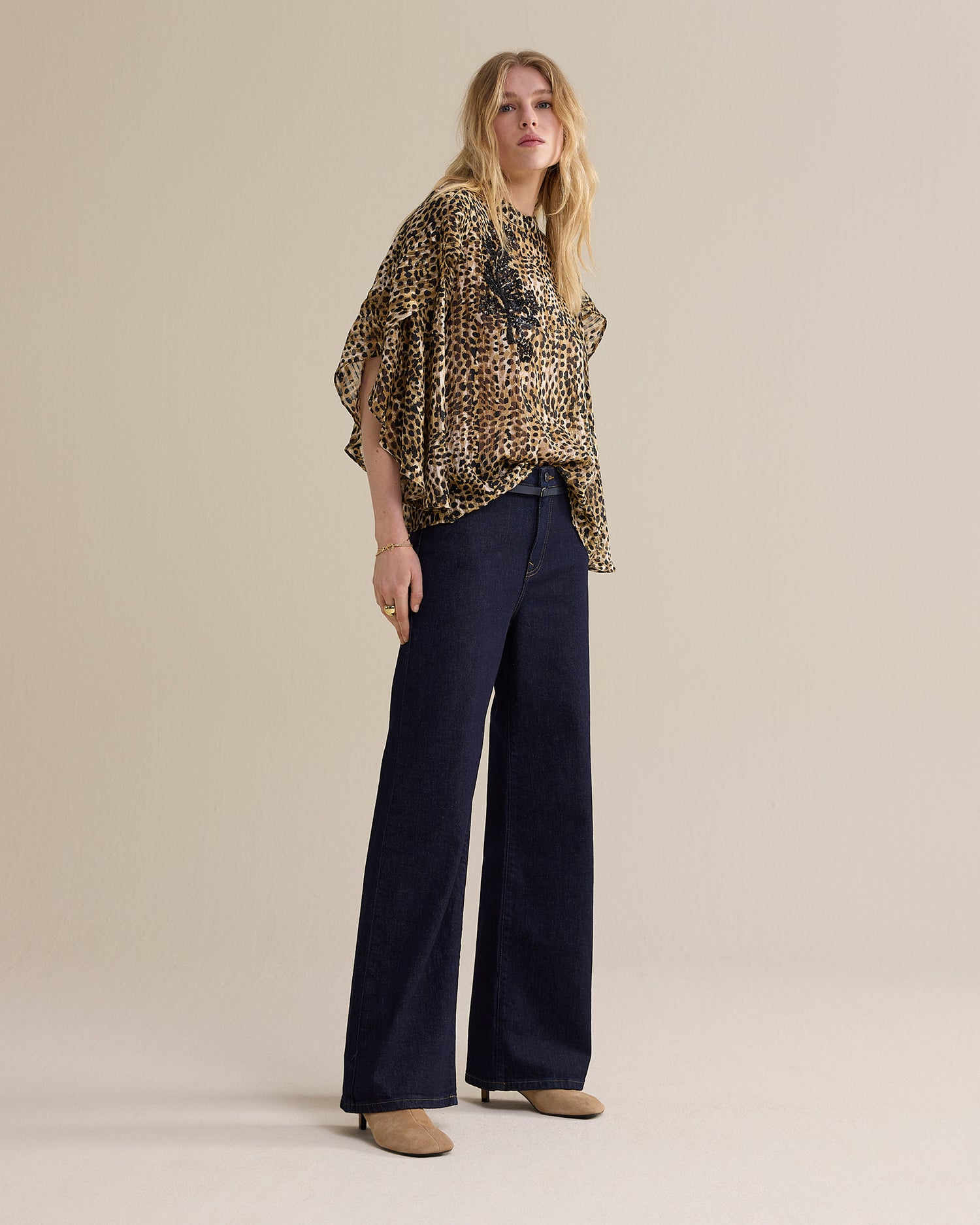 Top with animal print