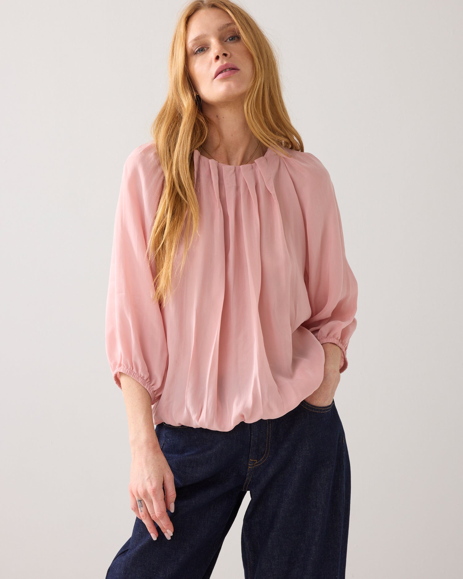 Reversible cupro top