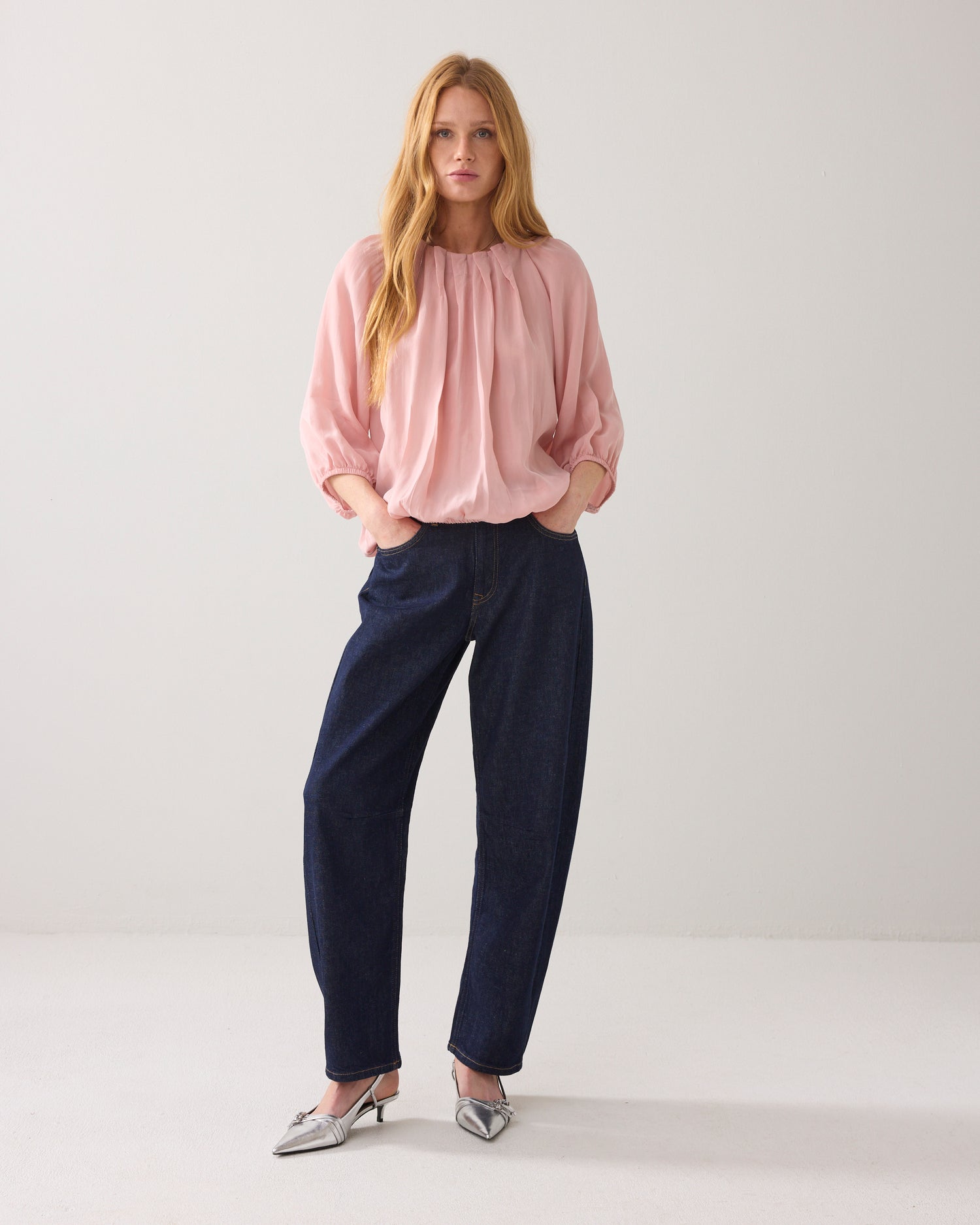 Reversible cupro top