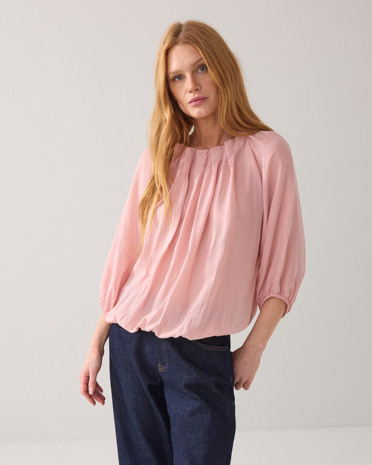 Reversible cupro top