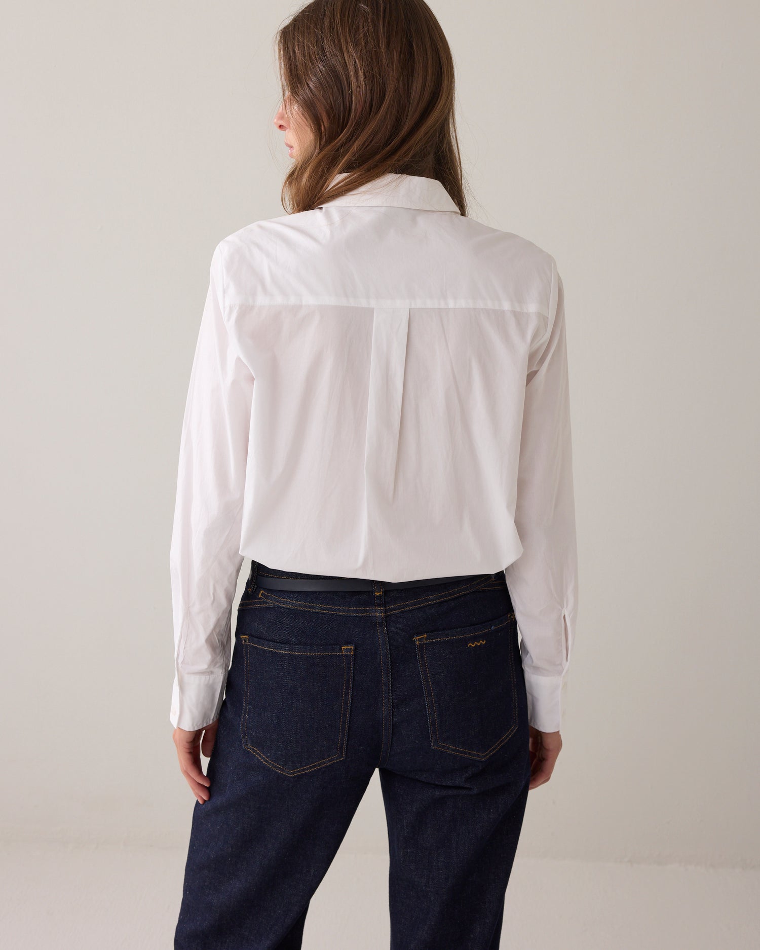 Overhemdblouse crispy poplin