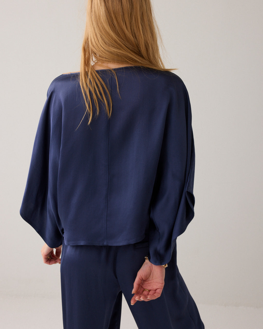 Silky top met kimonomouw