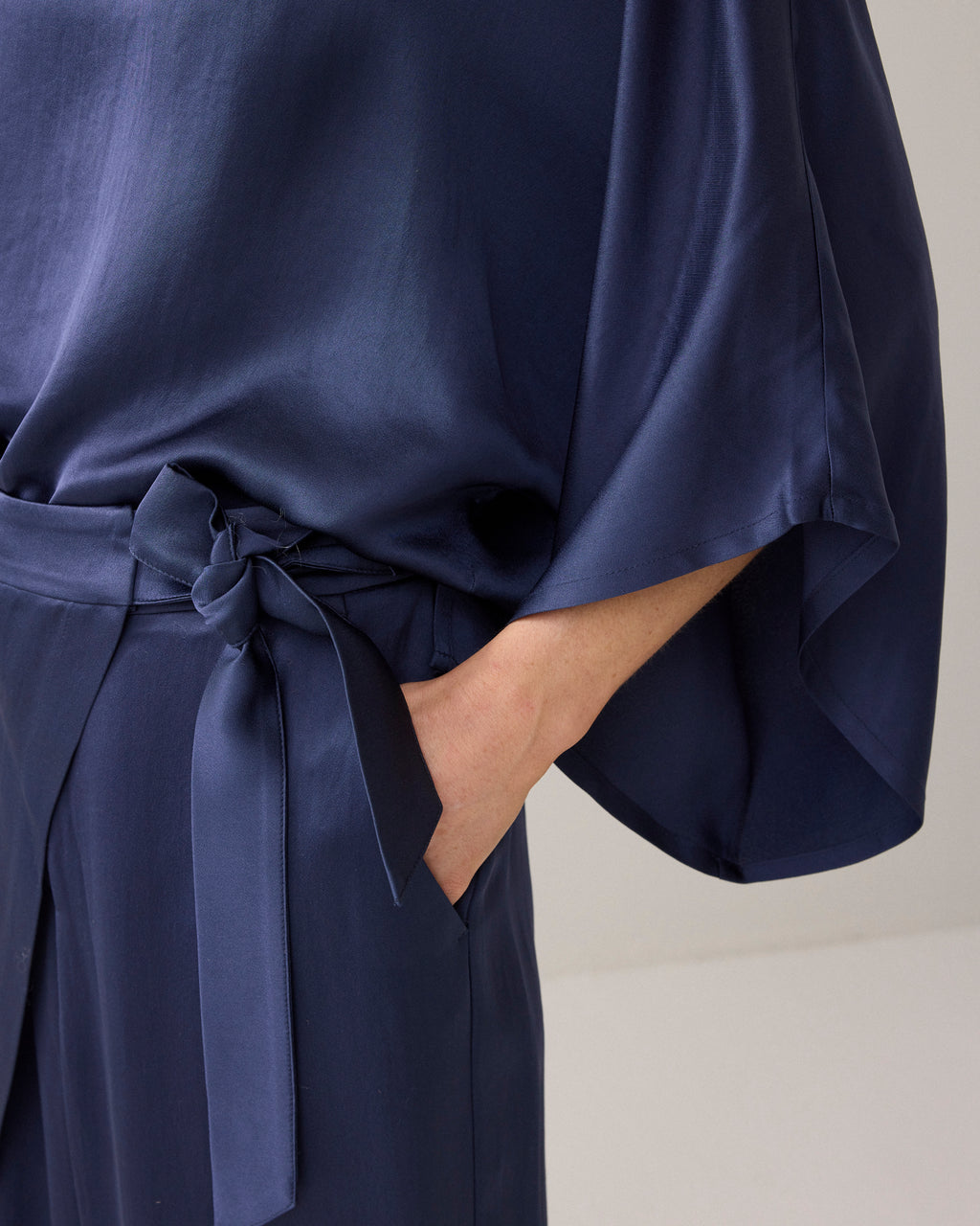 Silky top met kimonomouw
