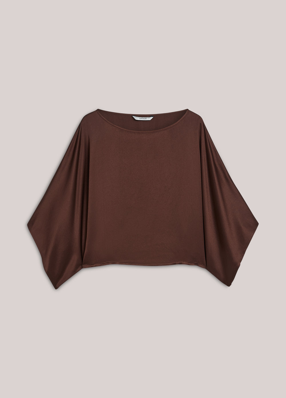 Top soyeux avec manches kimono