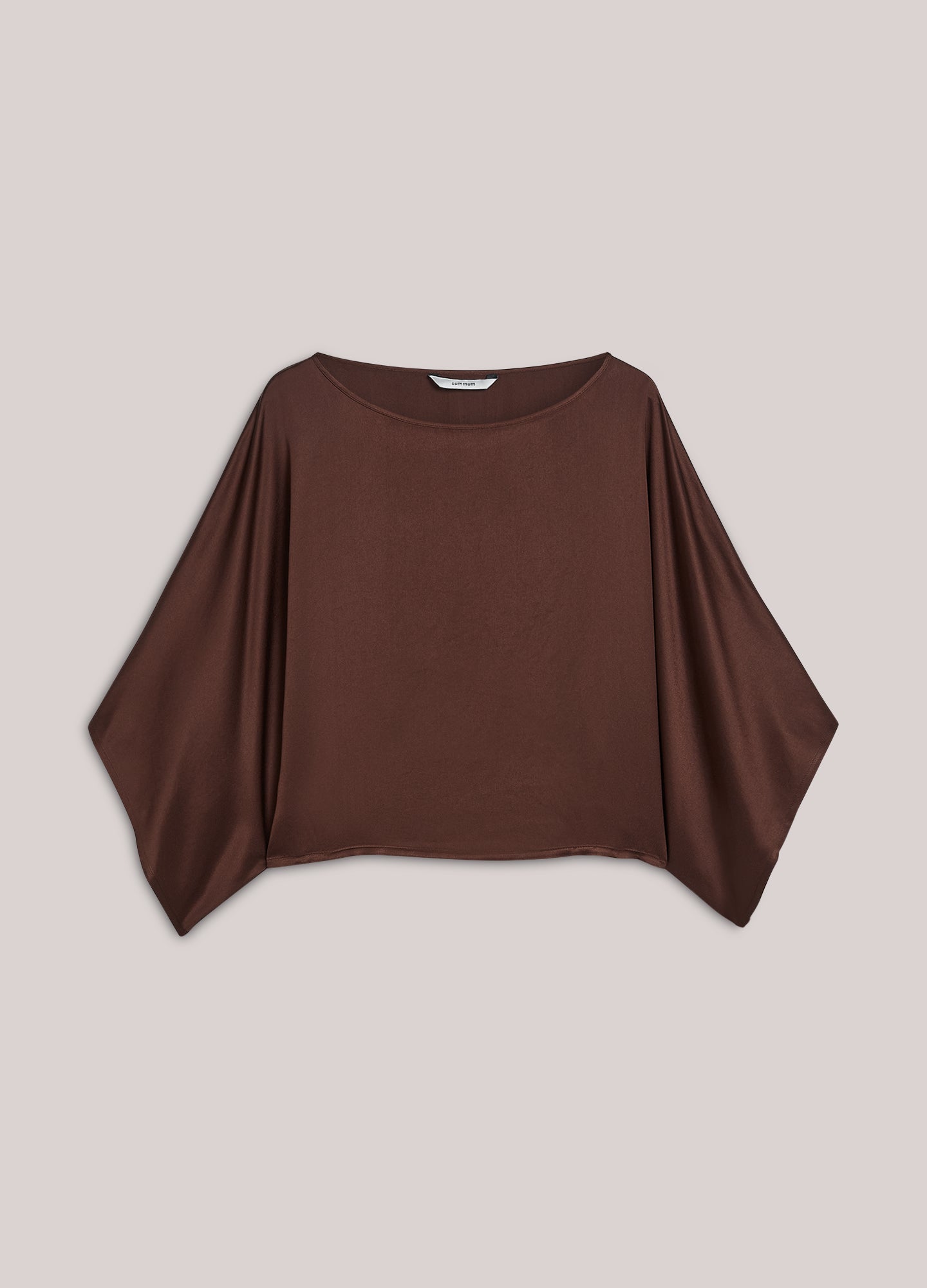 Top soyeux avec manches kimono