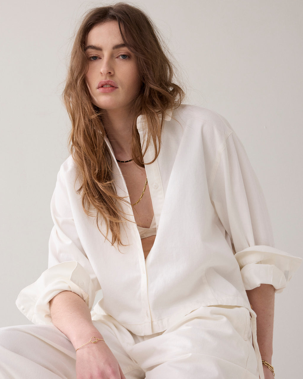 Denim blouse soft twill