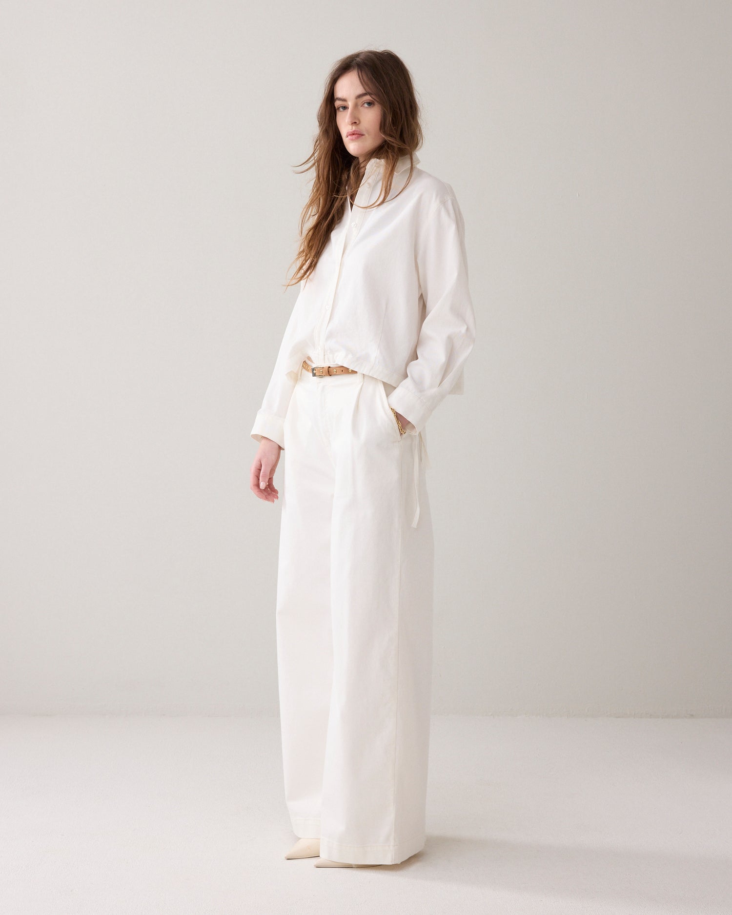 Denim-Bluse Soft Twill