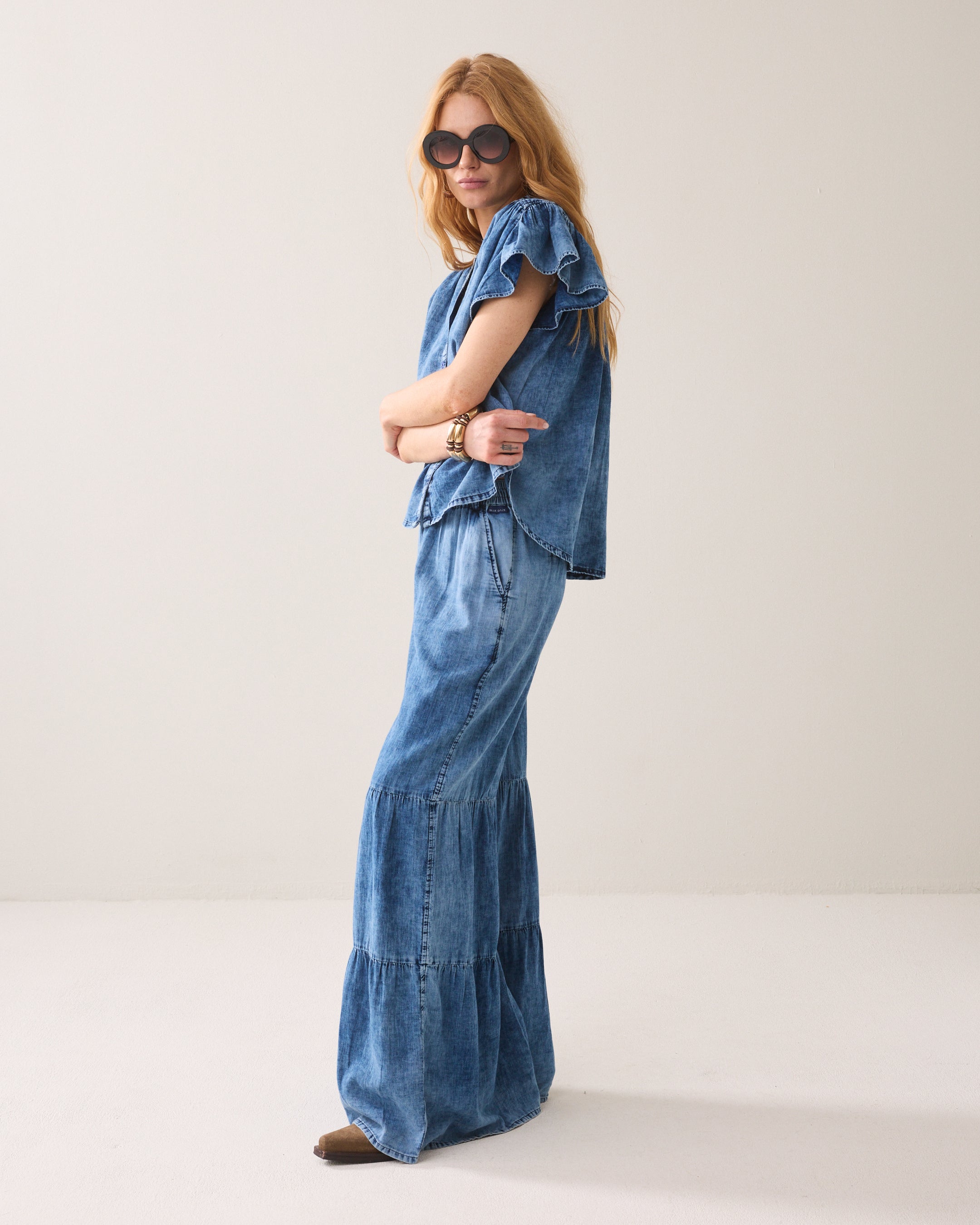 Chemisier en denim souple