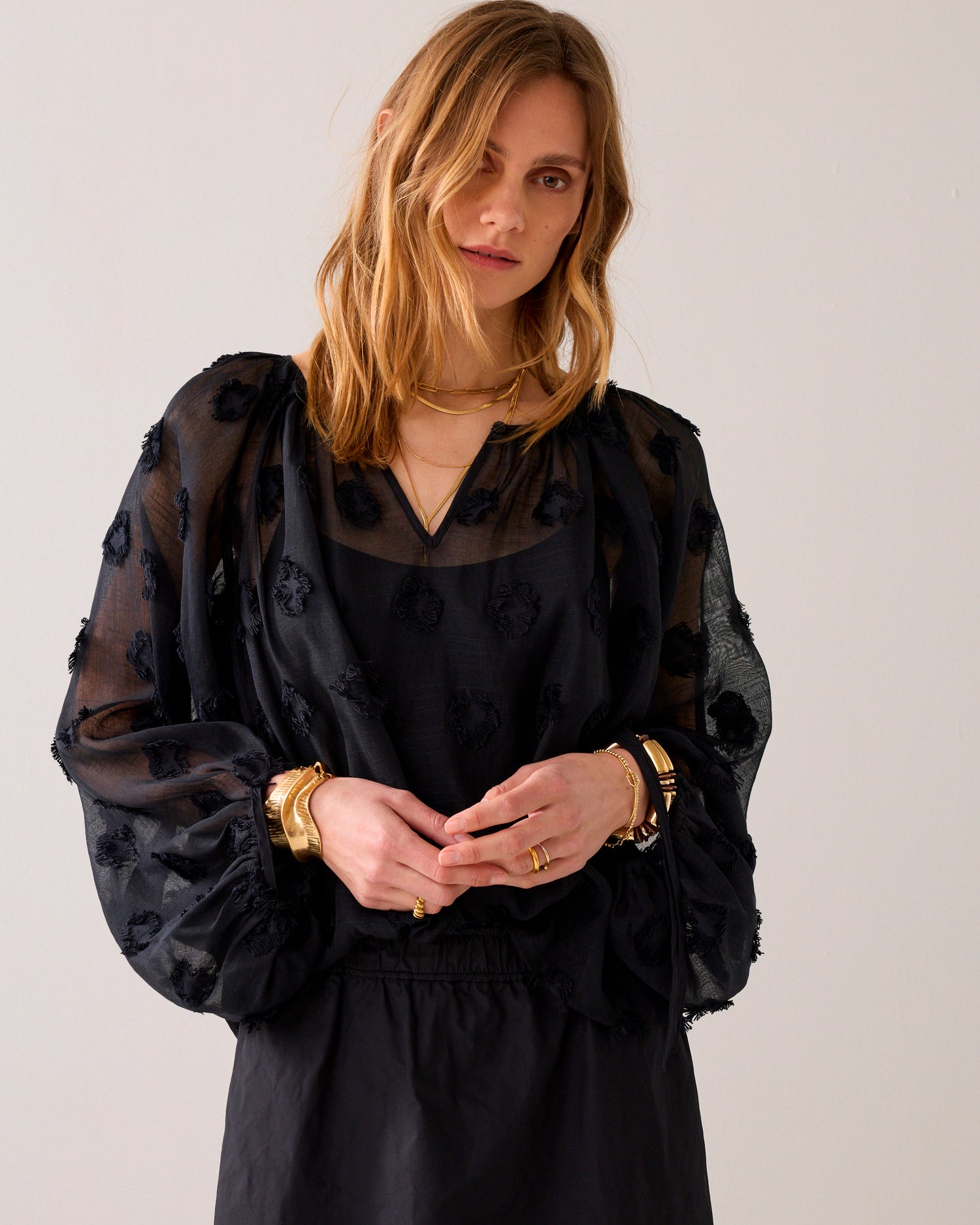 Top transparent 3D dots