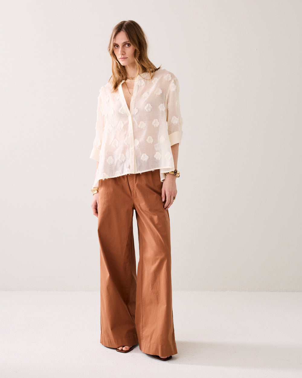 A-lijn blouse 3D-dots