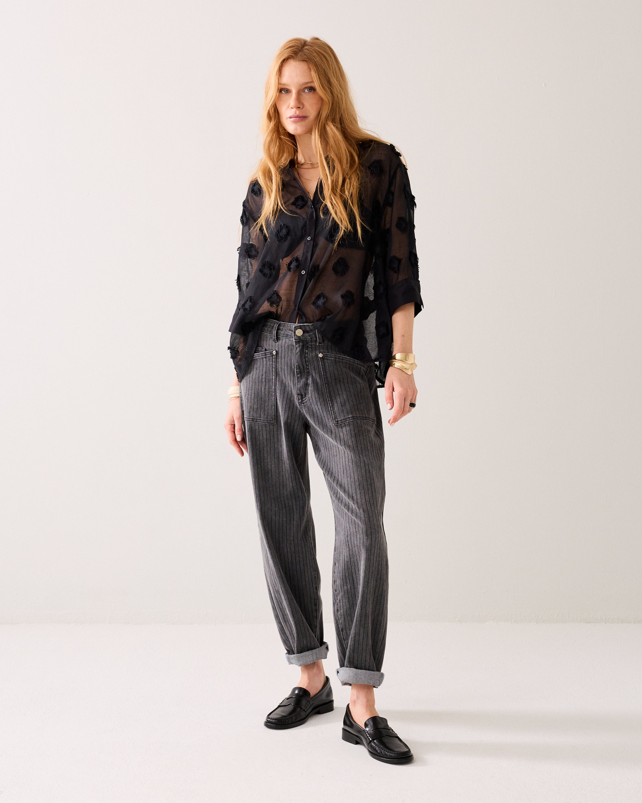 A-lijn blouse 3D-dots