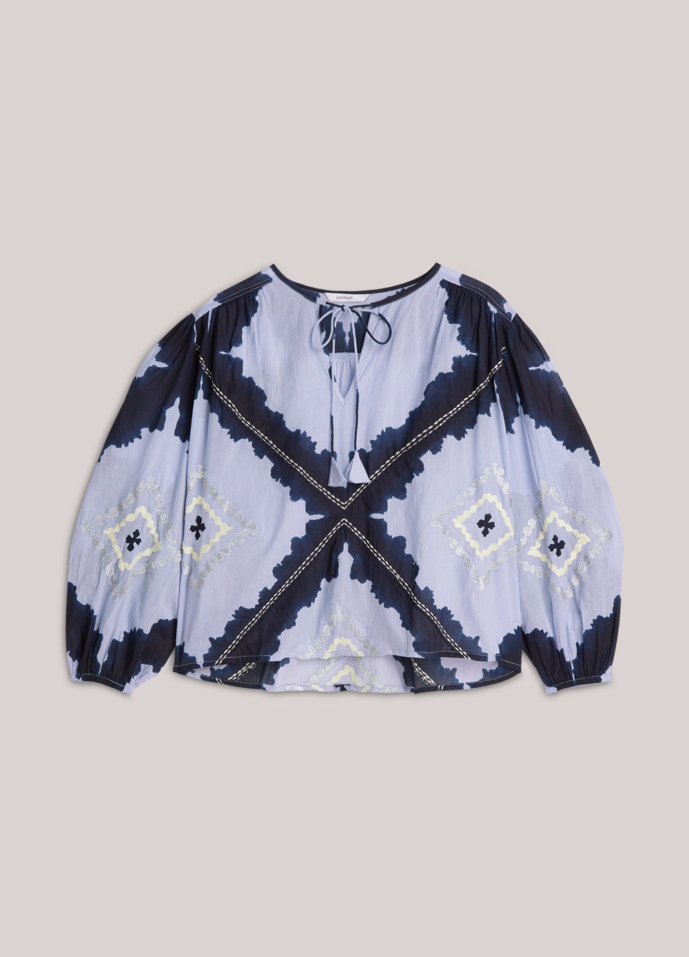 Top tie-dye en voile de coton